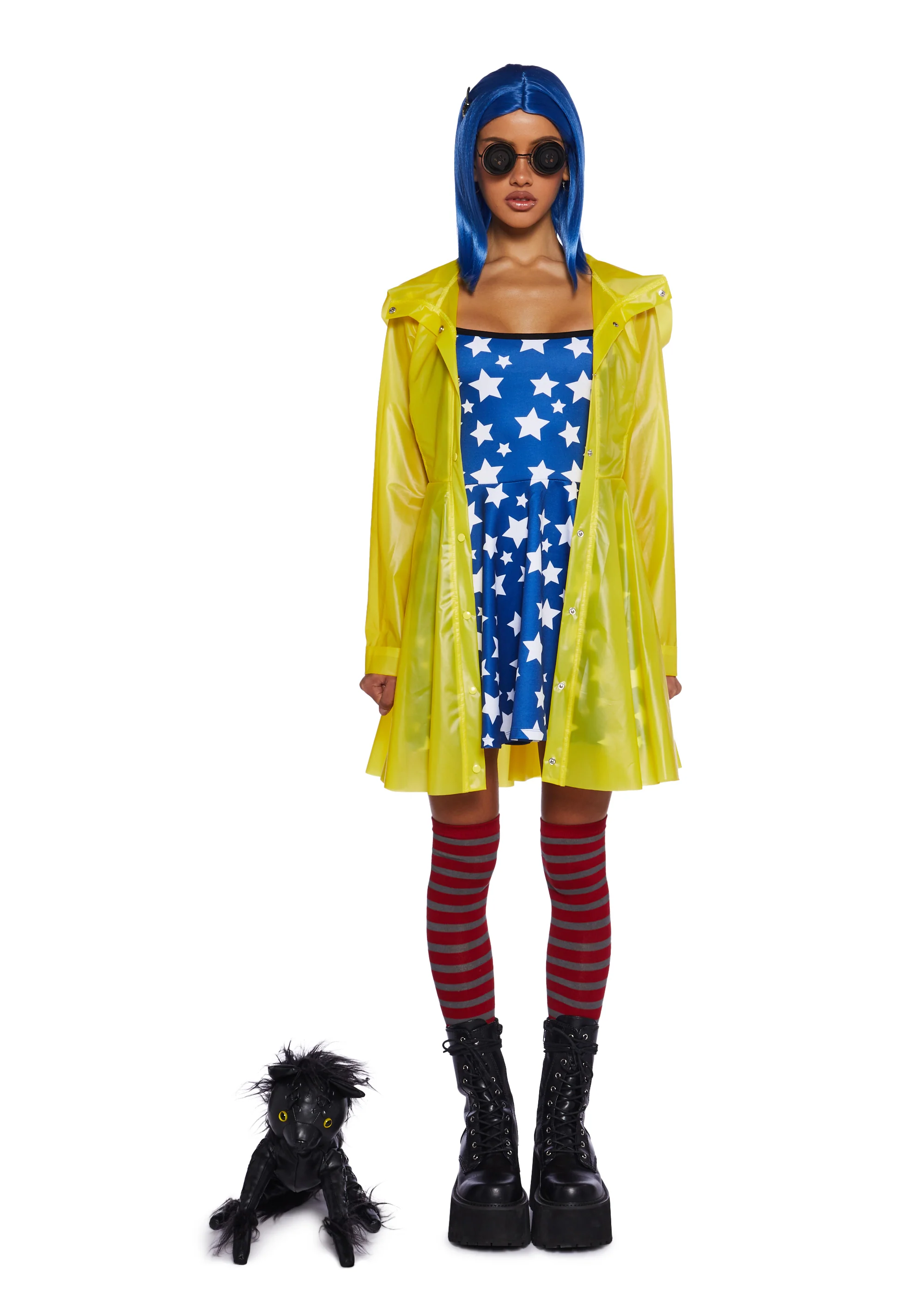 Button Eyed Explorer Premium Costume And Wig Set