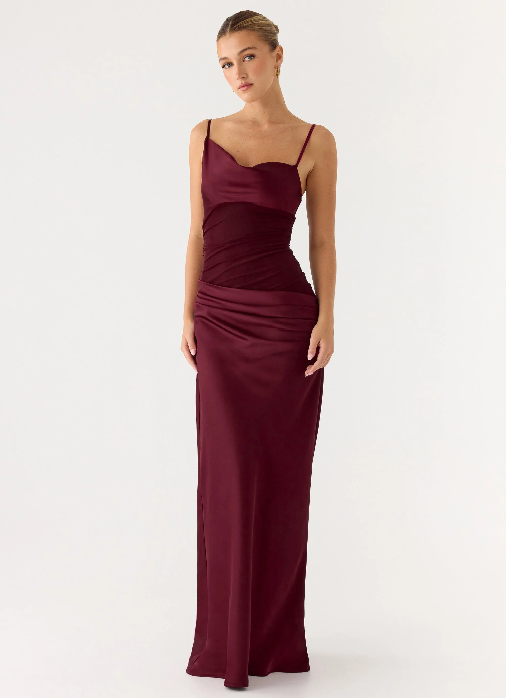 Eternal Energy Maxi Dress - Merlot - luluinthesky