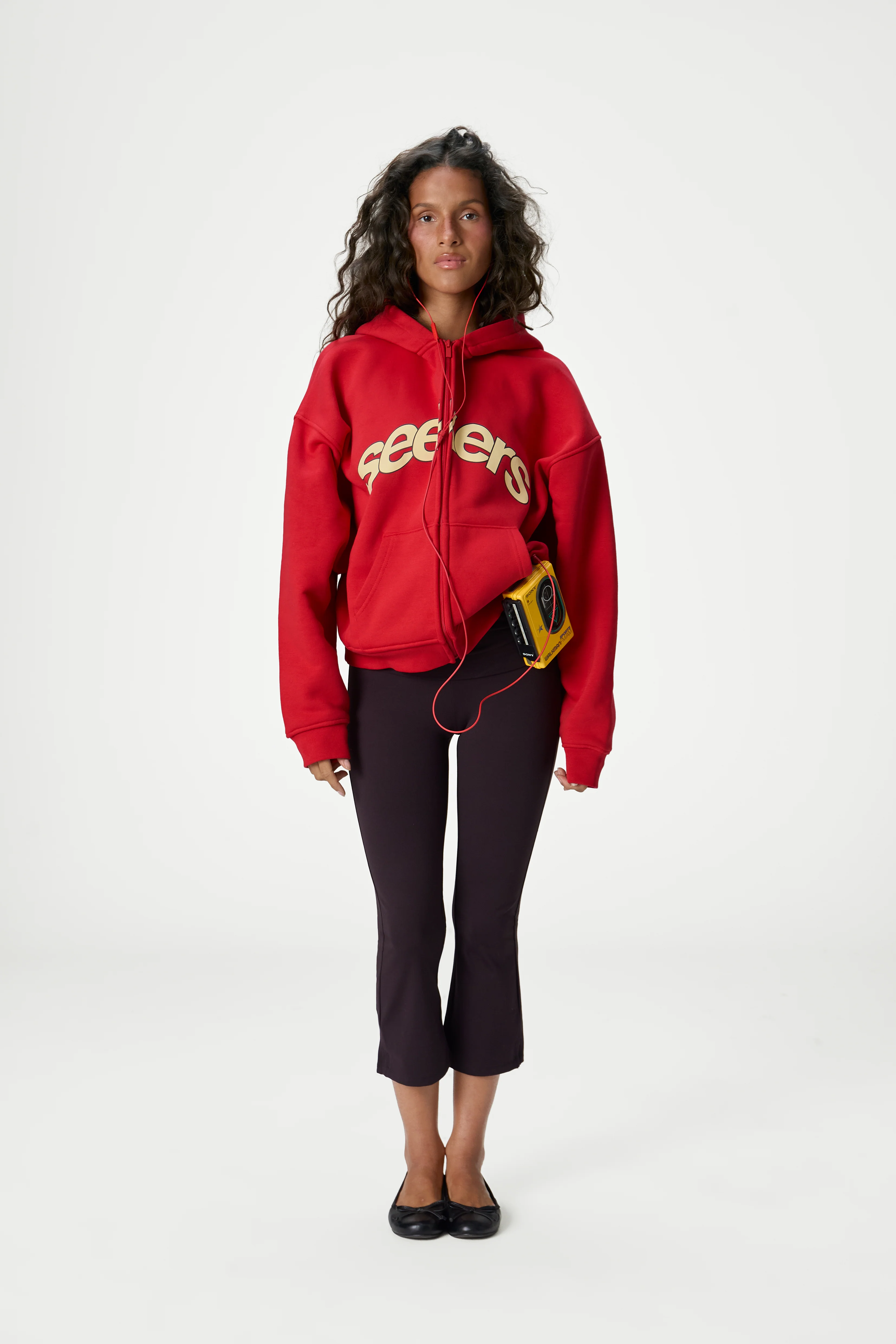 Seekers Doozy Zip Up Hoodie in Red
