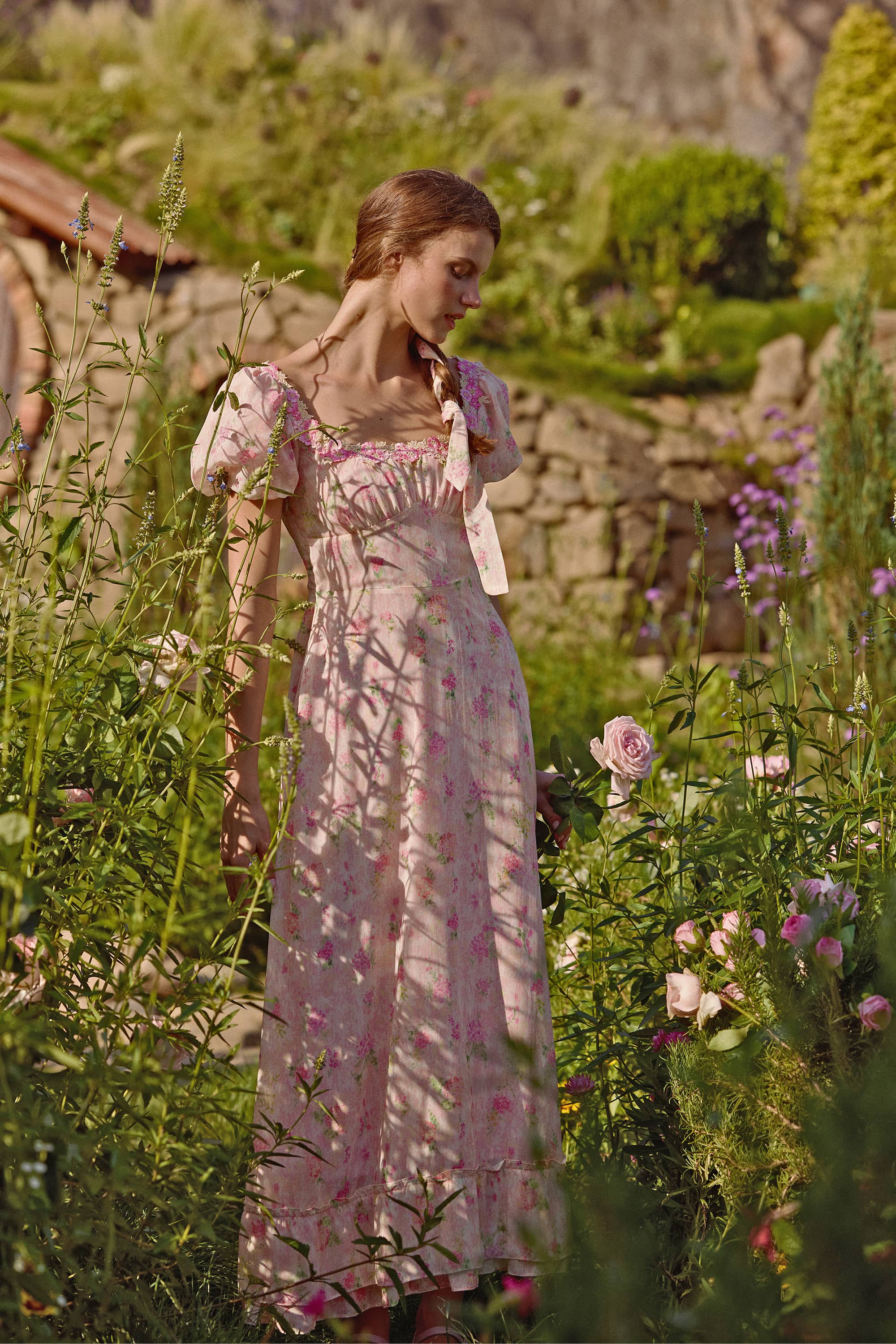 Eliza Chiffon Floral Maxi Dress