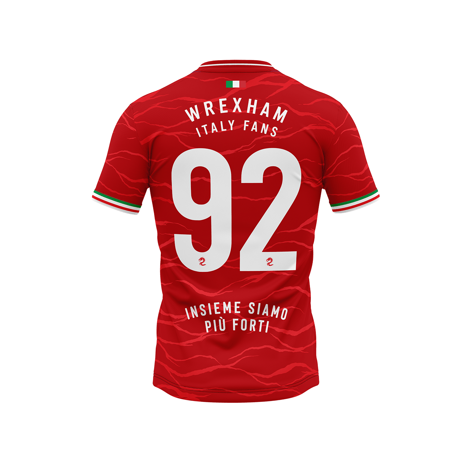 Wrexham Italy Fans Kit Design - Back
