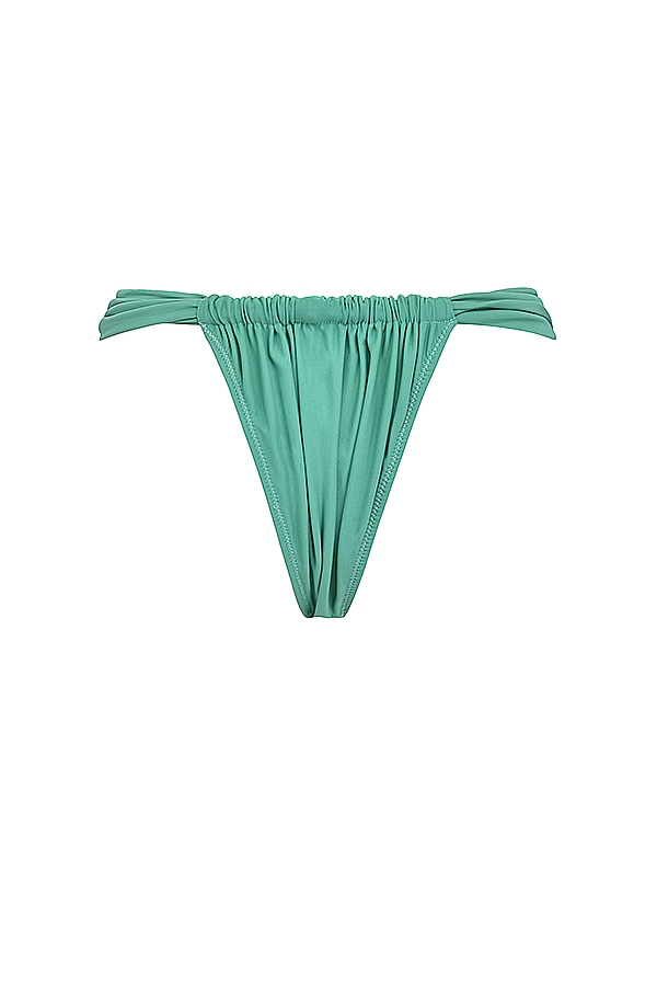 Eucalyptus Gathered High Leg Bikini Bottom