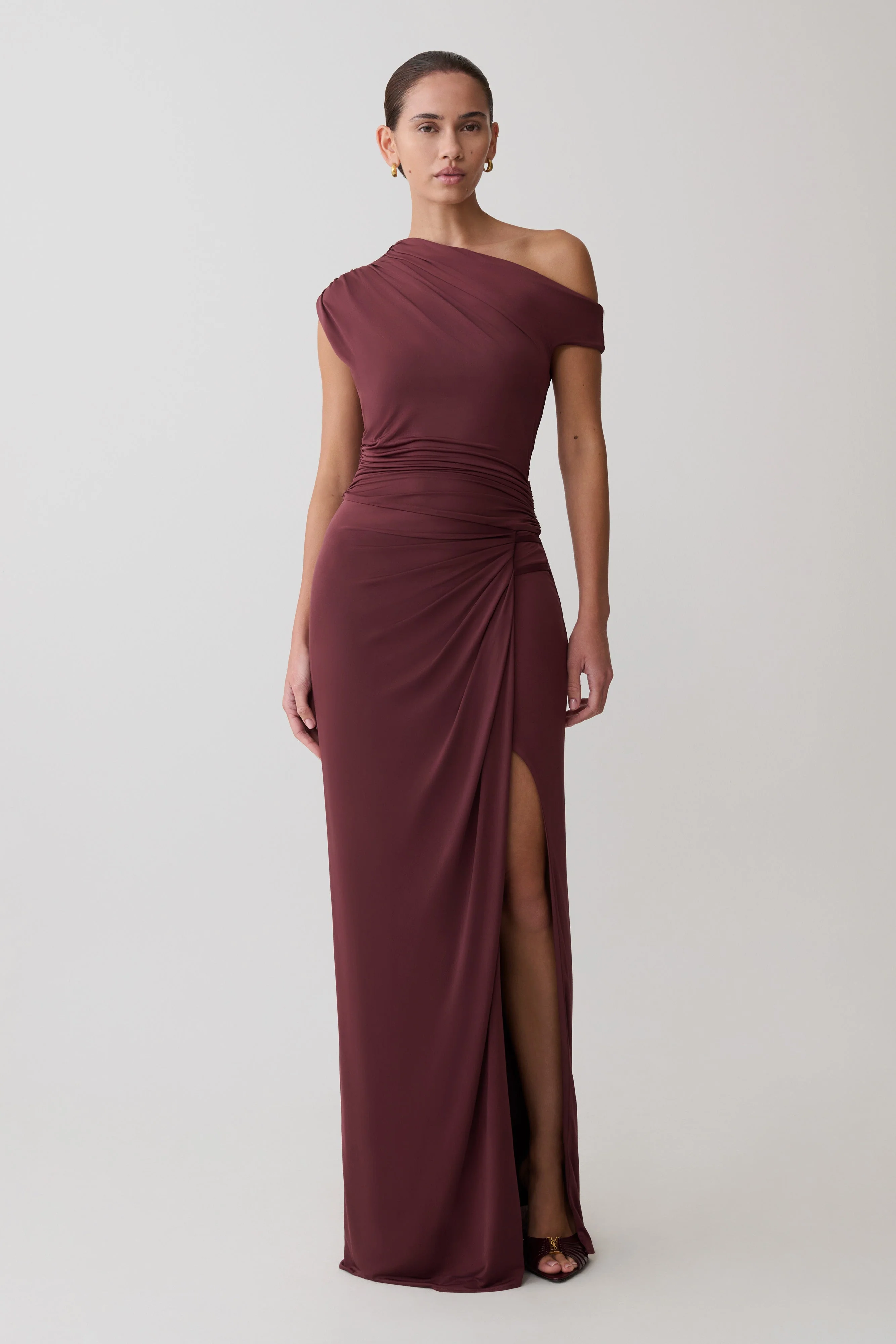 Alyn-Off-Shoulder-Draped-Maxi-Dress-Dark-Plum