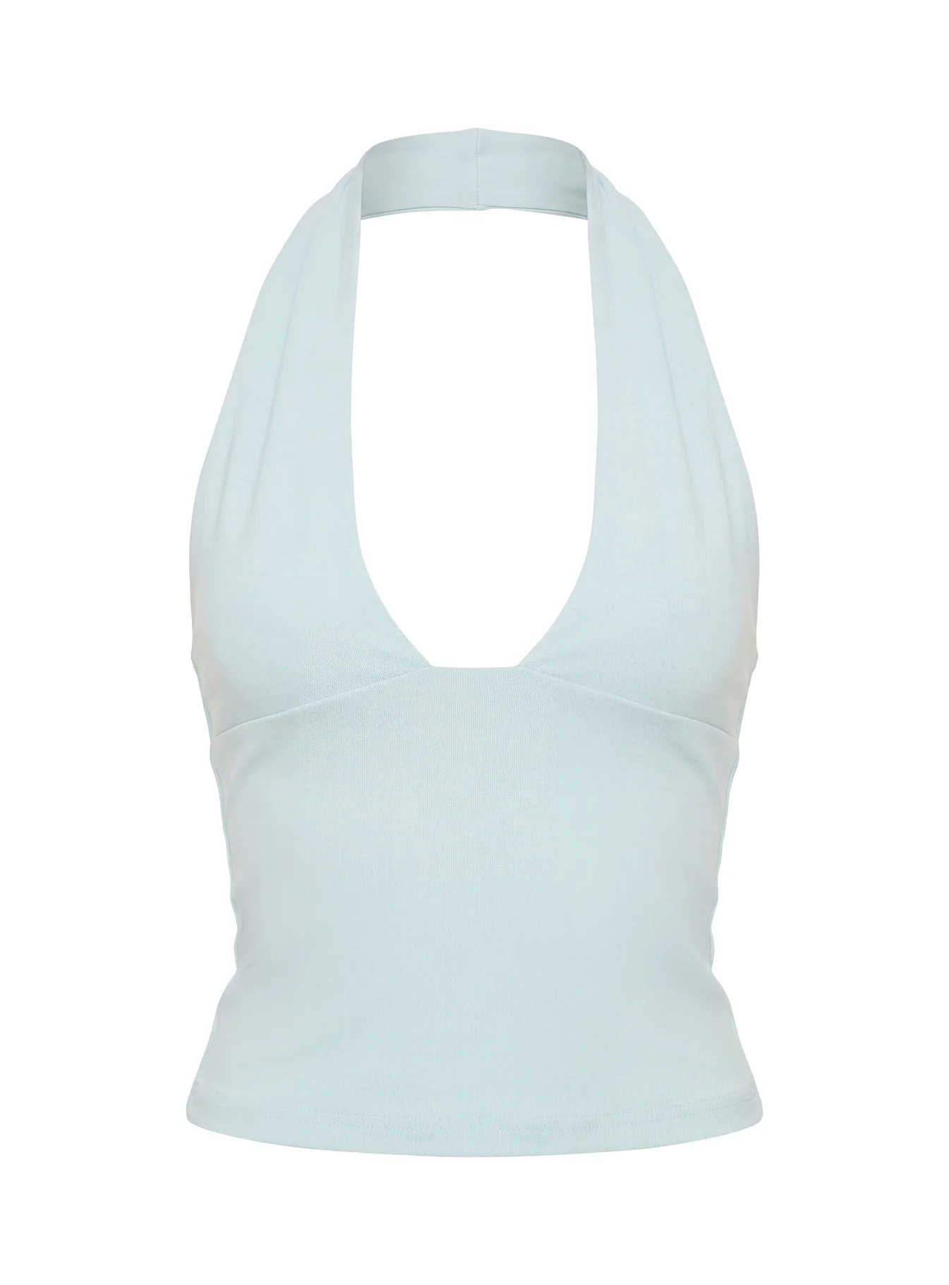 Daily Define Halter Tank Top Blue