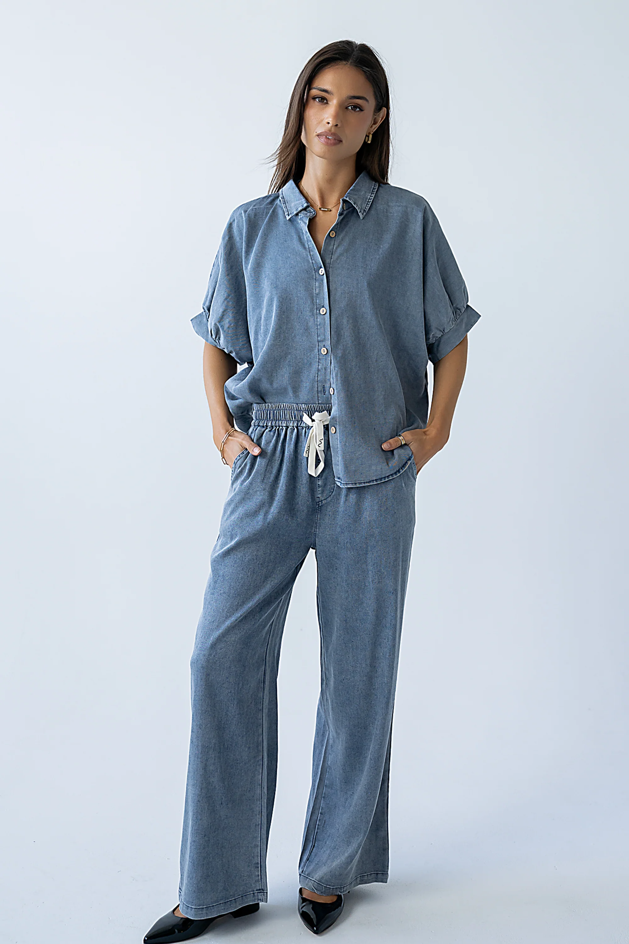Kessie Denim Pants - FINAL SALE