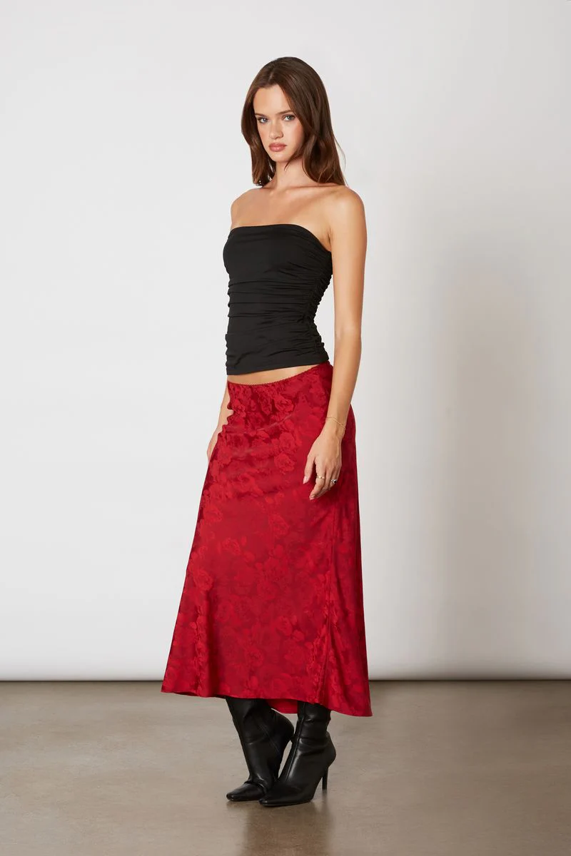 Jacquard Midi Bias Skirt