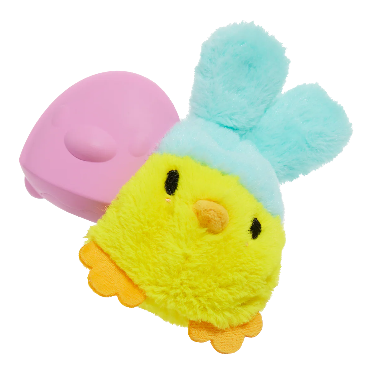 Good Hare Day Chick Durable Super Chewer 2-In-1 Rip And Reveal + Fetch Dog Toy