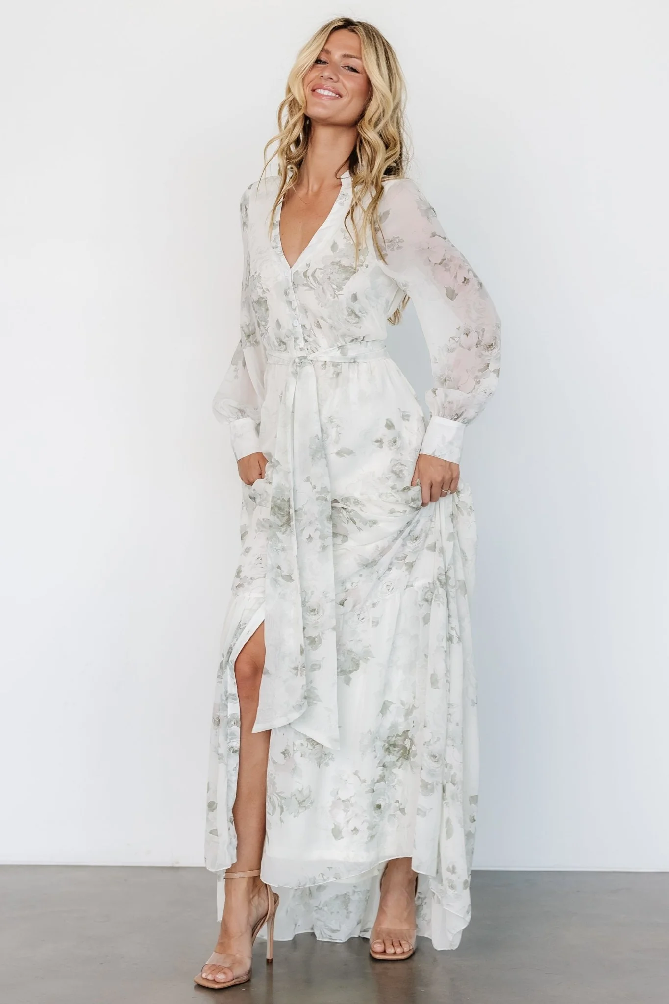 Lizette Maxi Dress | Sage Print - luluinthesky