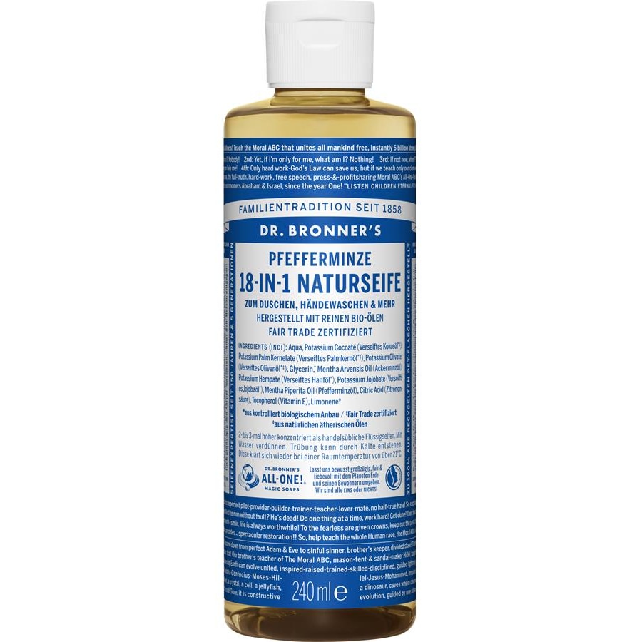 Dr. Bronner's Mydła w płynie Naturalne mydło miętowe 18 w 1