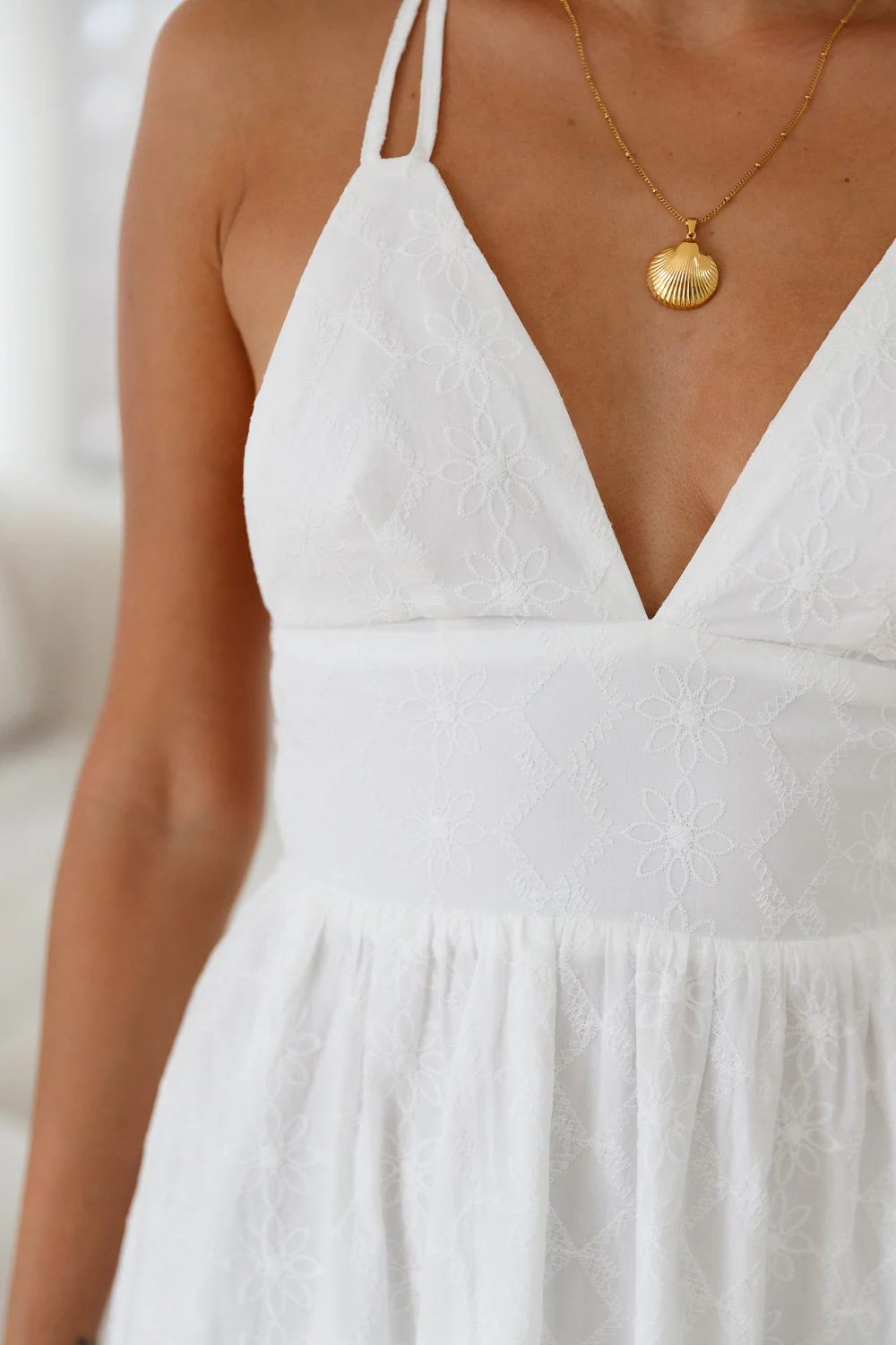 Crystal Clarity Maxi Dress White - luluinthesky