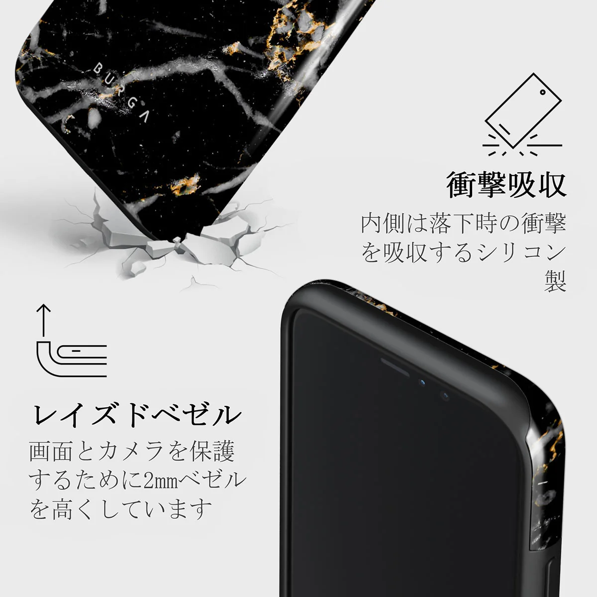 Make A Wish - Gold Marble iPhone 11 Pro ケース