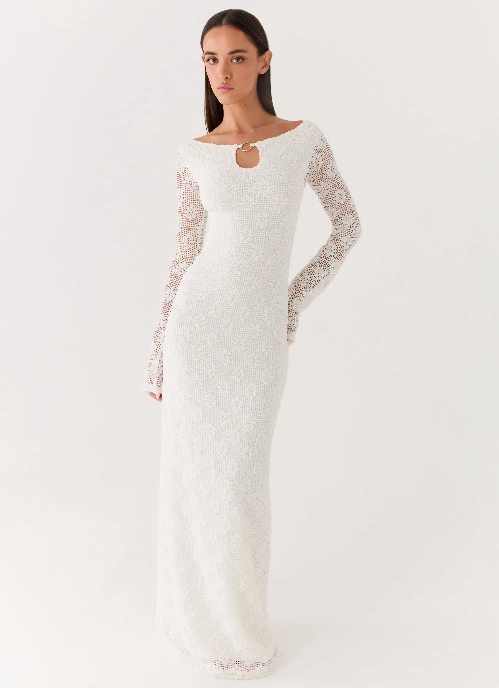 Theresea Maxi Dress - White - luluinthesky