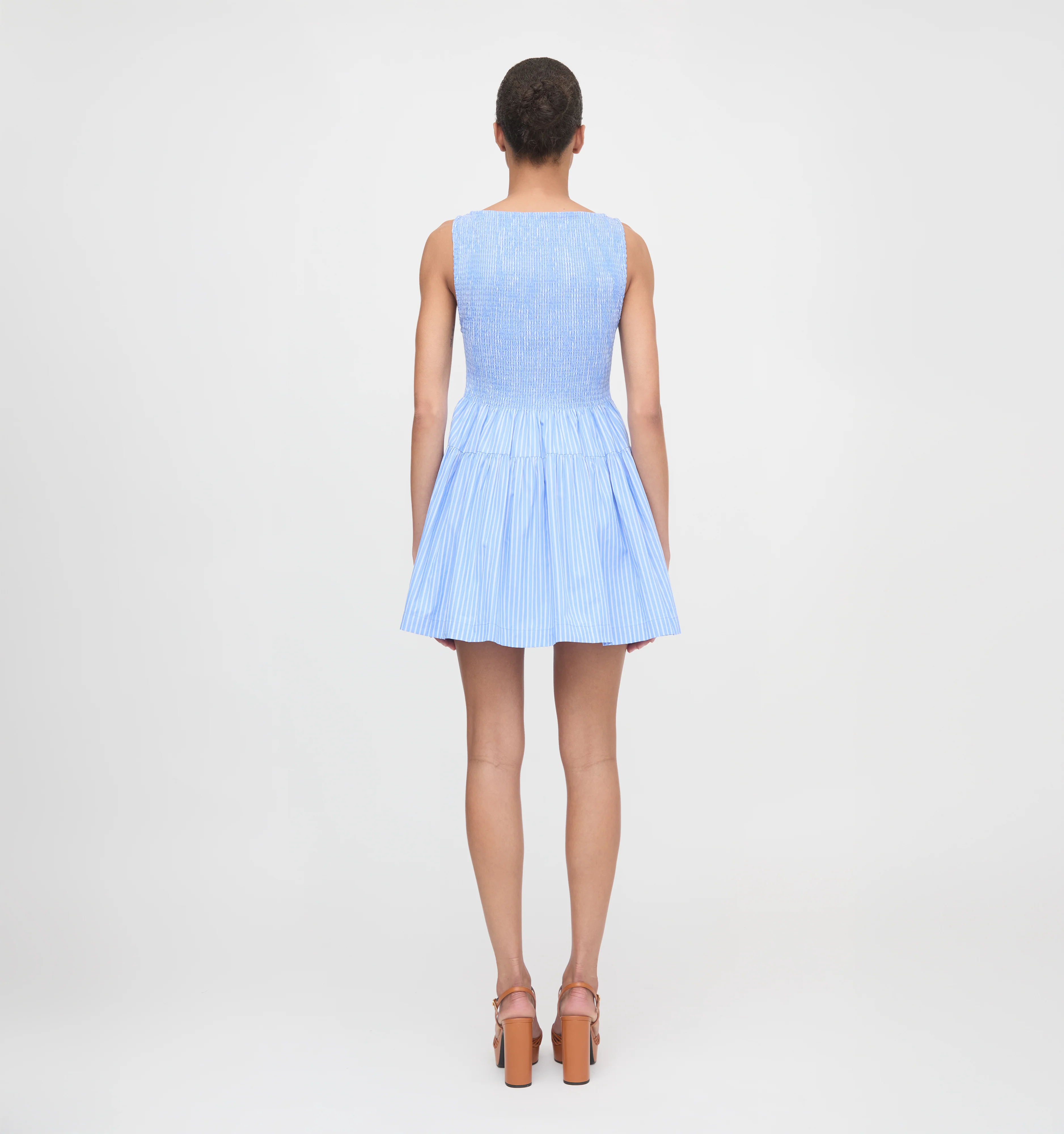 The Cosima Mini Nap Dress - Blue Stripe