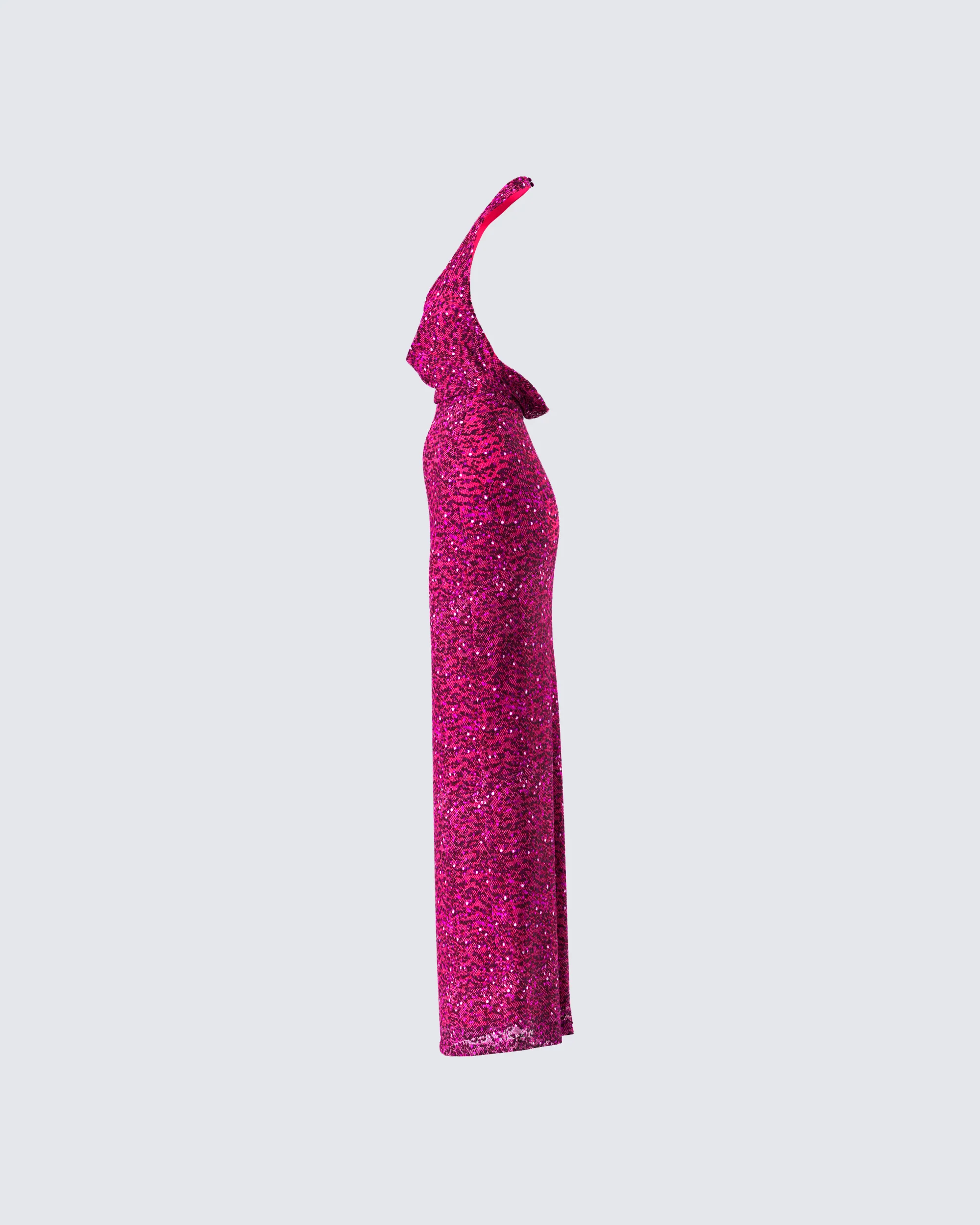 Sabine Purple Sequin Maxi Dress