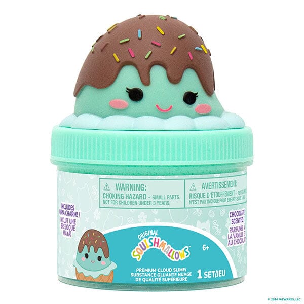 Squishmallows Premium Cloud Slime Fidget Putty Jar (Wave 3) Multiple Scents & Styles