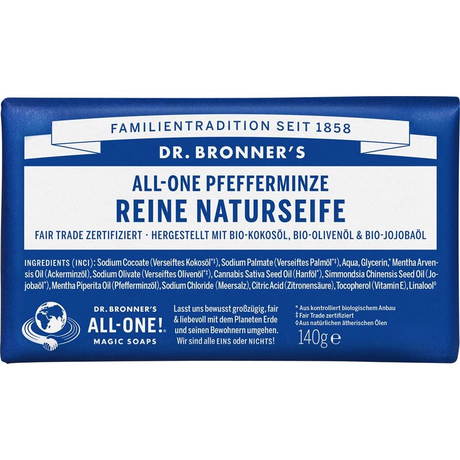 Dr. Bronner's Mydła w kostce Czyste naturalne mydło miętowe All-One