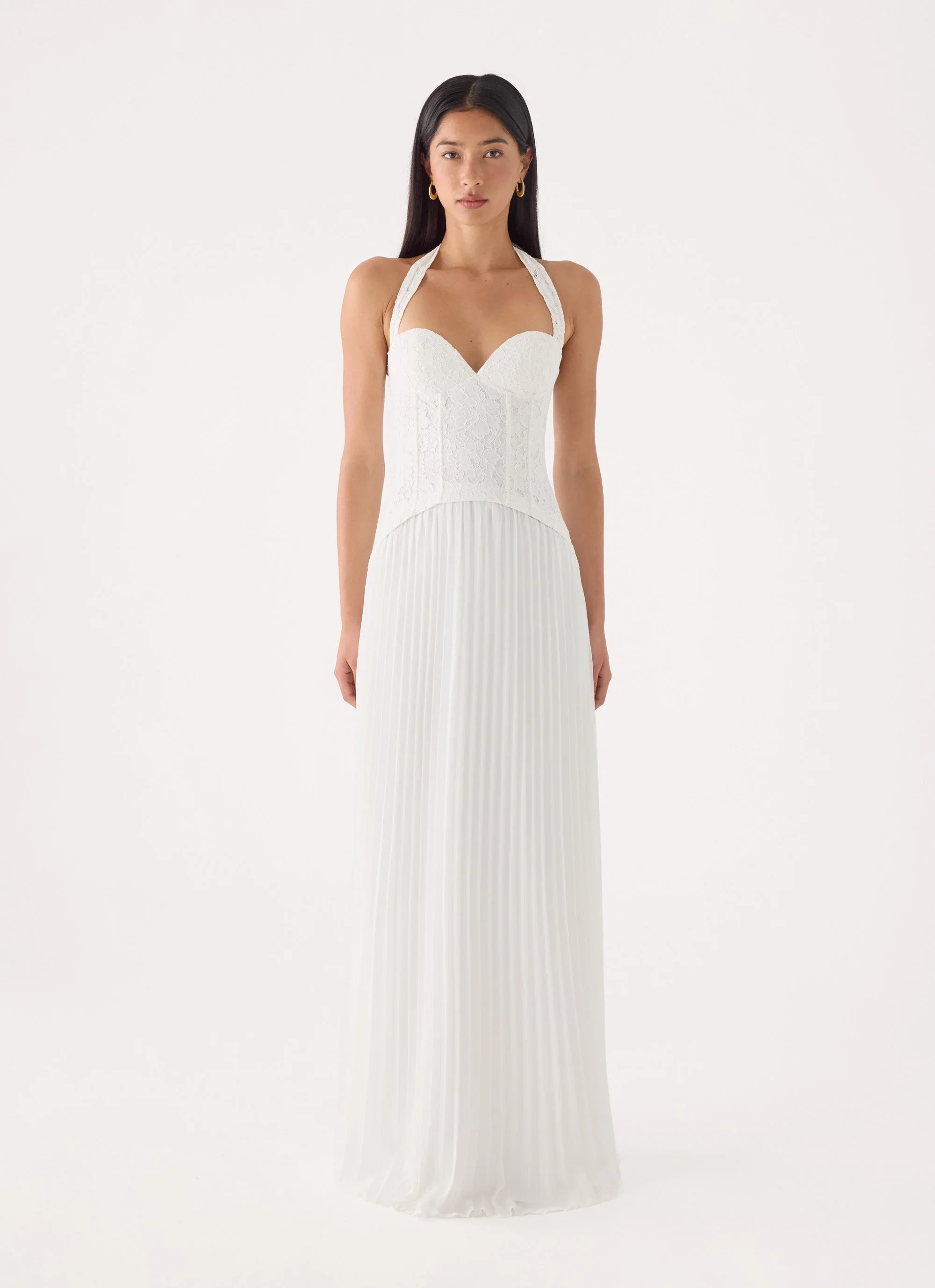 Tunnel Vision Maxi Dress - White