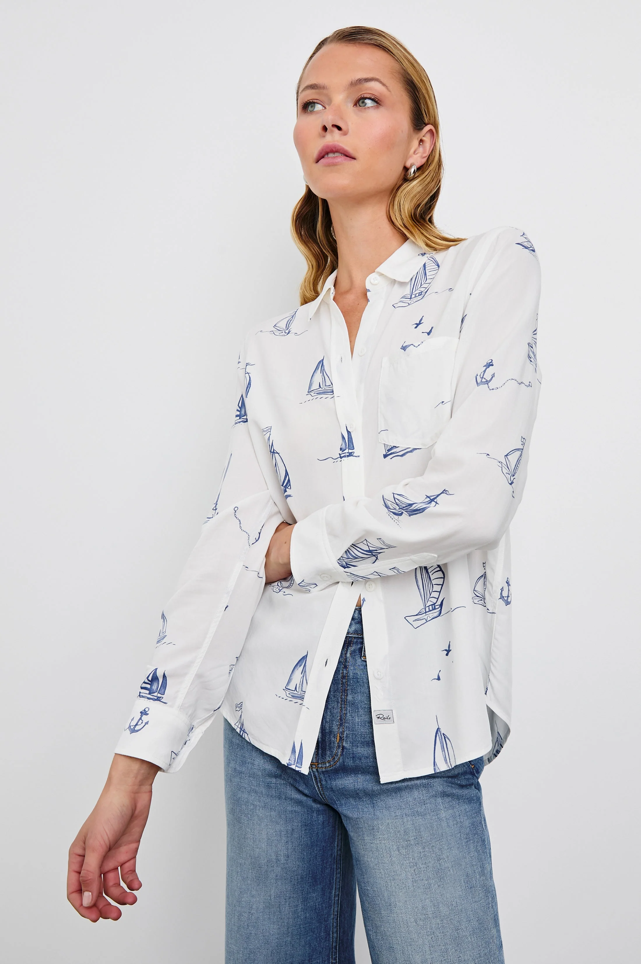 Kathryn Shirt - Sailboats