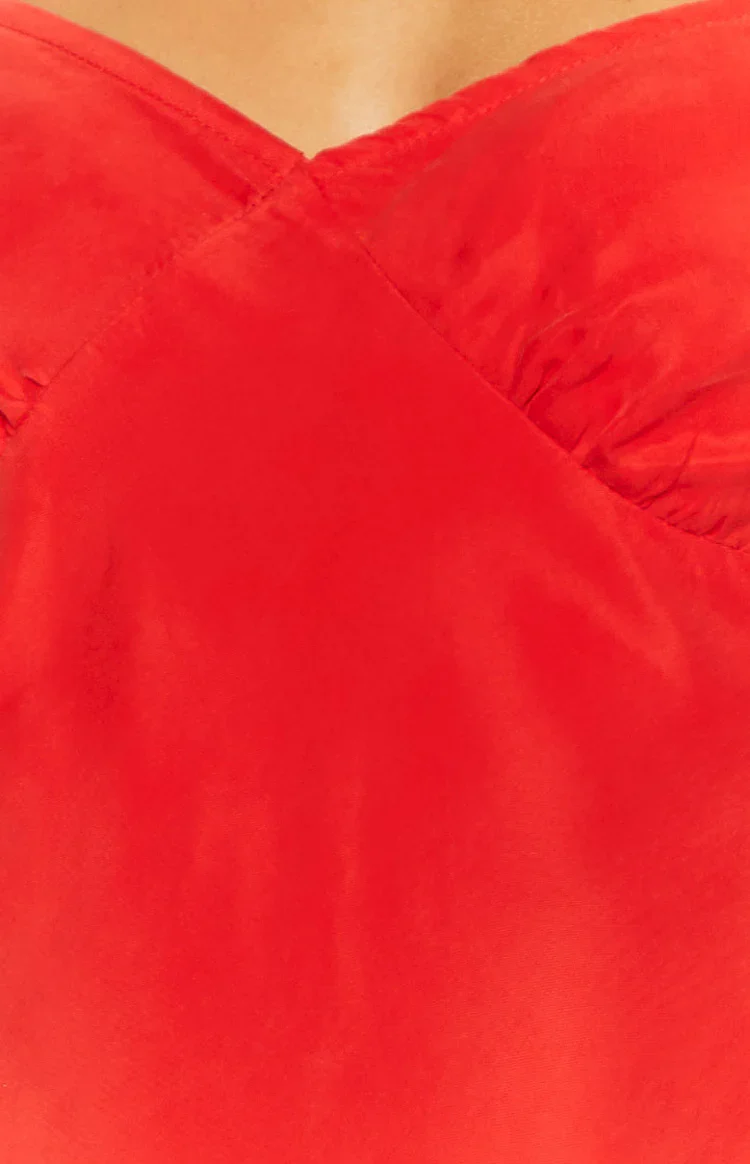 Waves Red Mini Dress