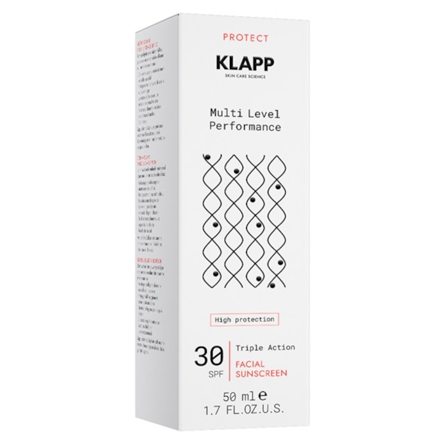 KLAPP Wydajność na wielu poziomach Facial Sunscreen 30 SPF