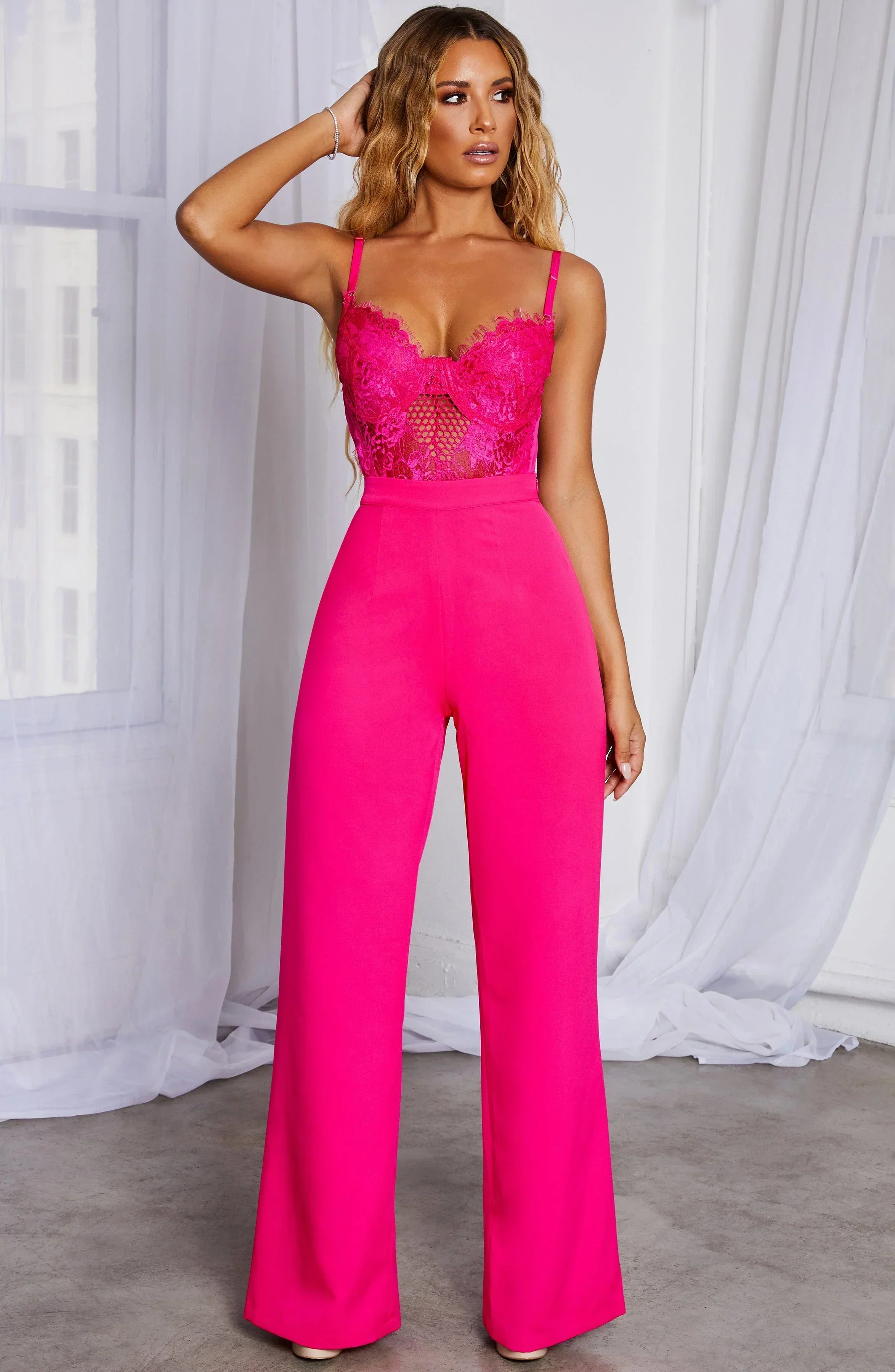 Vivian Pants- Hot Pink - luluinthesky