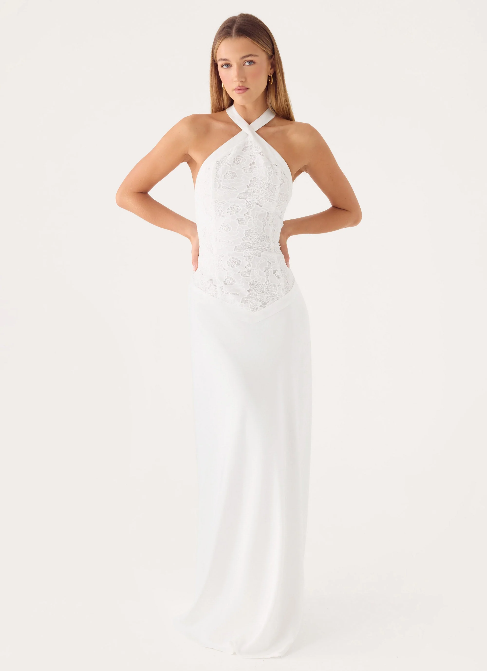 Lilas Maxi Dress - White