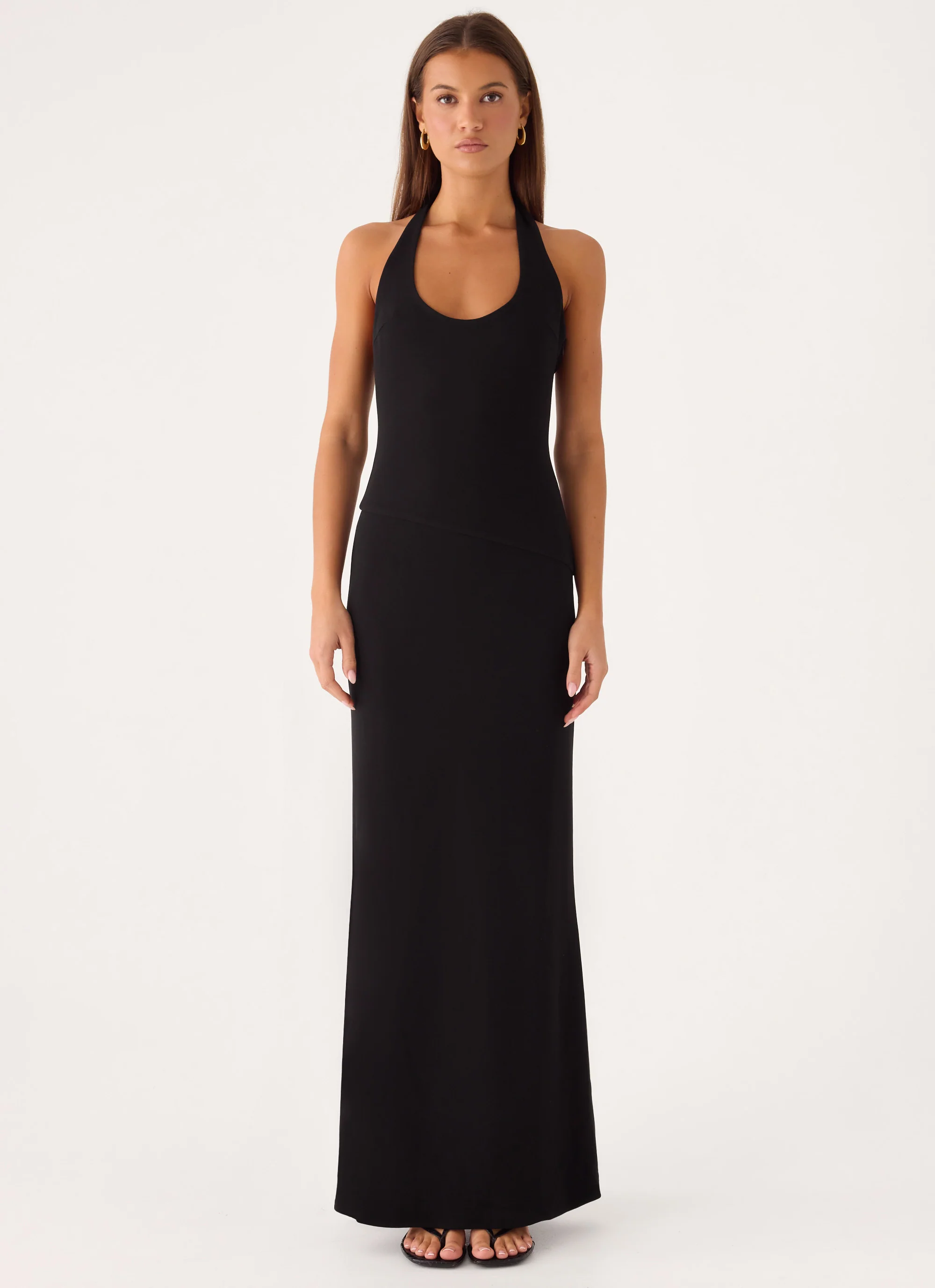 Nardin Maxi Dress - Black - luluinthesky