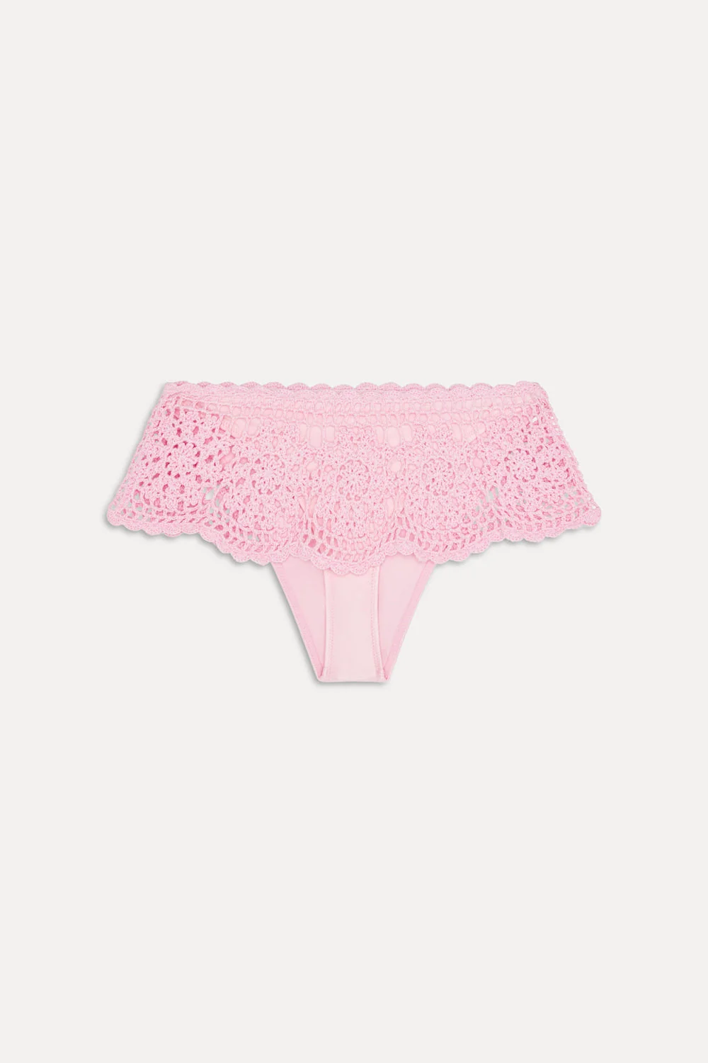Shelly Crochet Shine Swim Skirt - Blush
