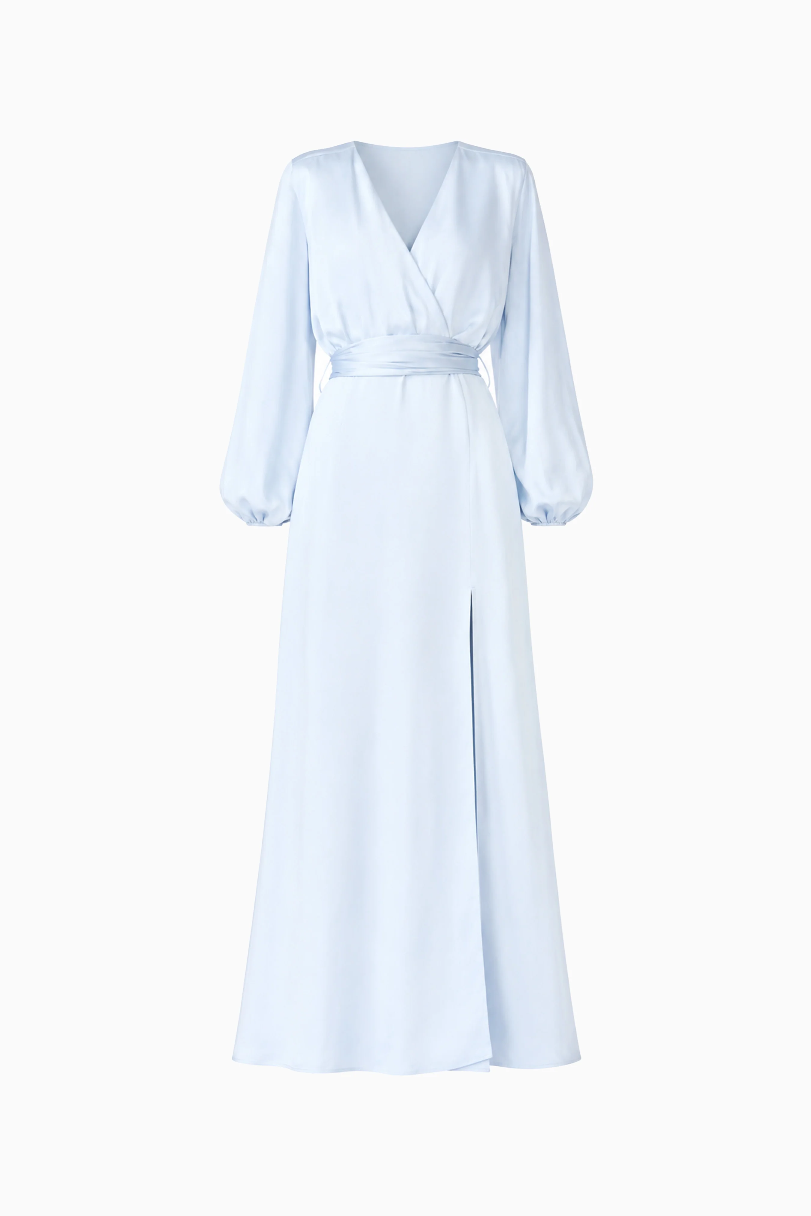 Kai Long Sleeve Maxi Dress in Pale Blue