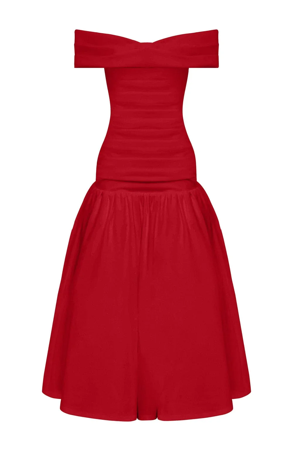 Wilhelmina Midaxi Dress - Red