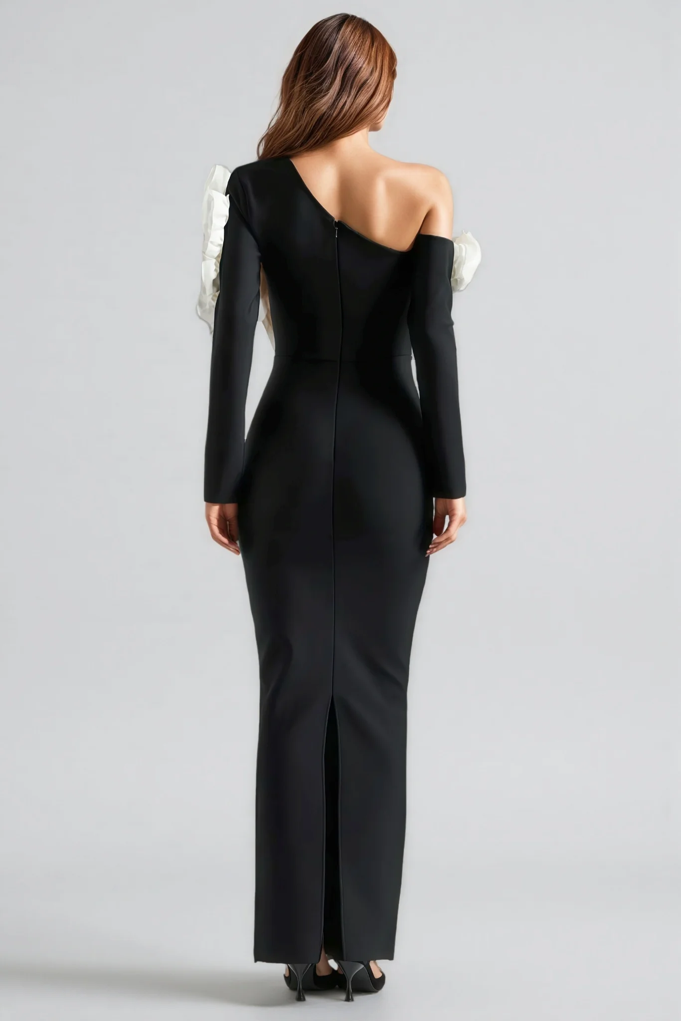Laila One Shoulder Cutout Slim Bandage Maxi Dress