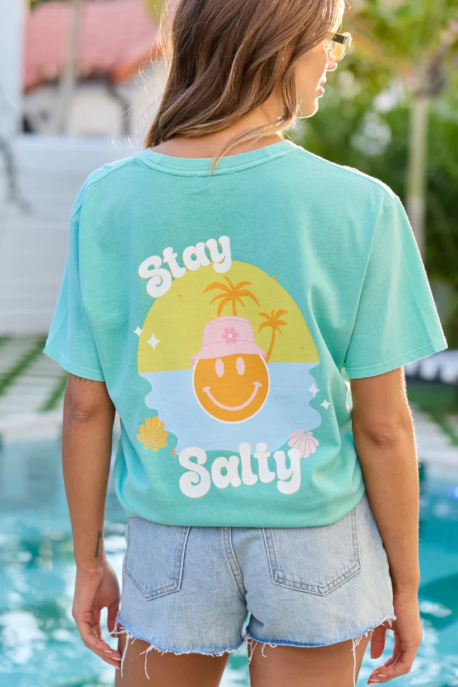 Stay Salty Mint Graphic Tee
