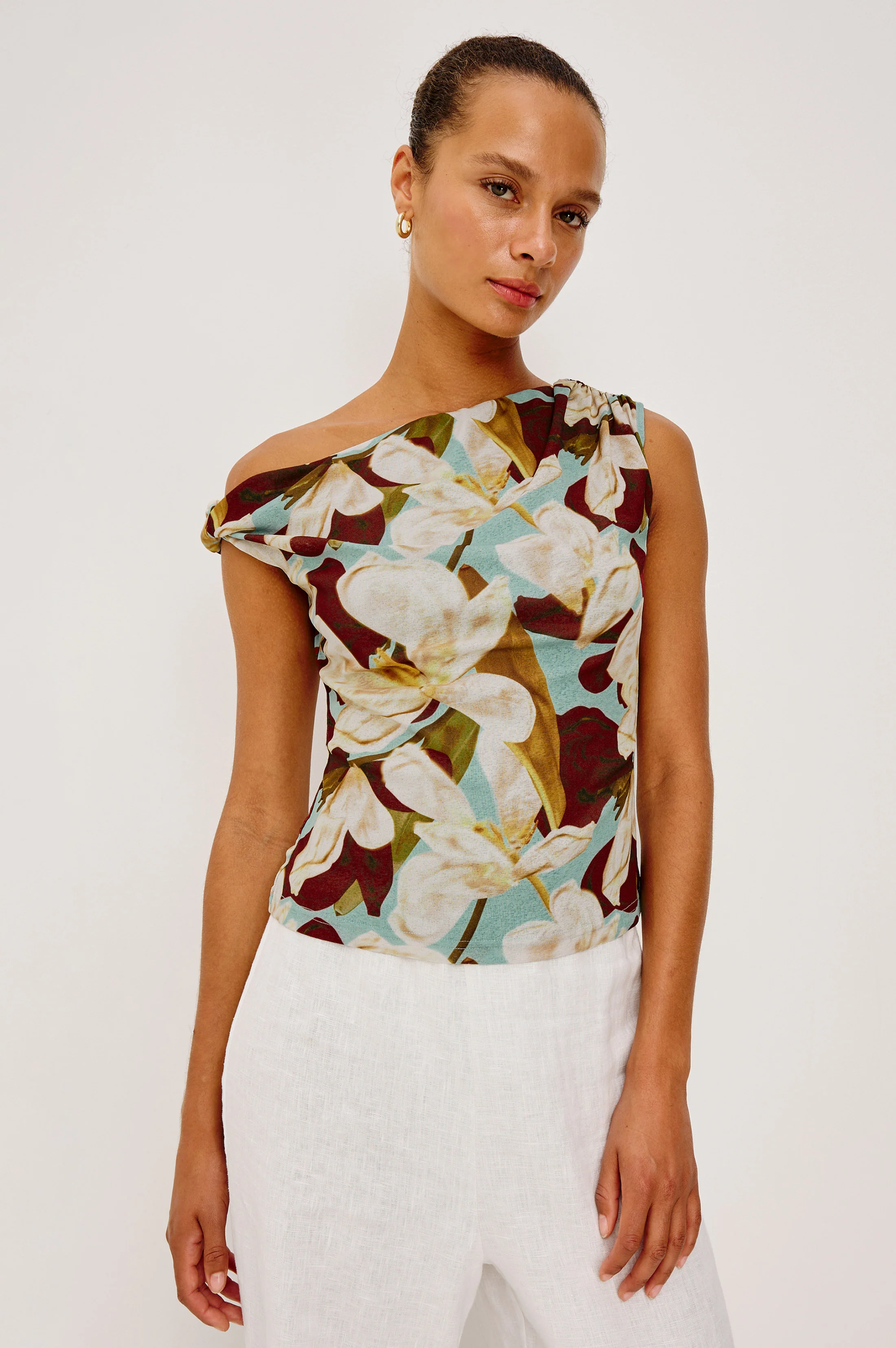Orelia Top - Plumeria