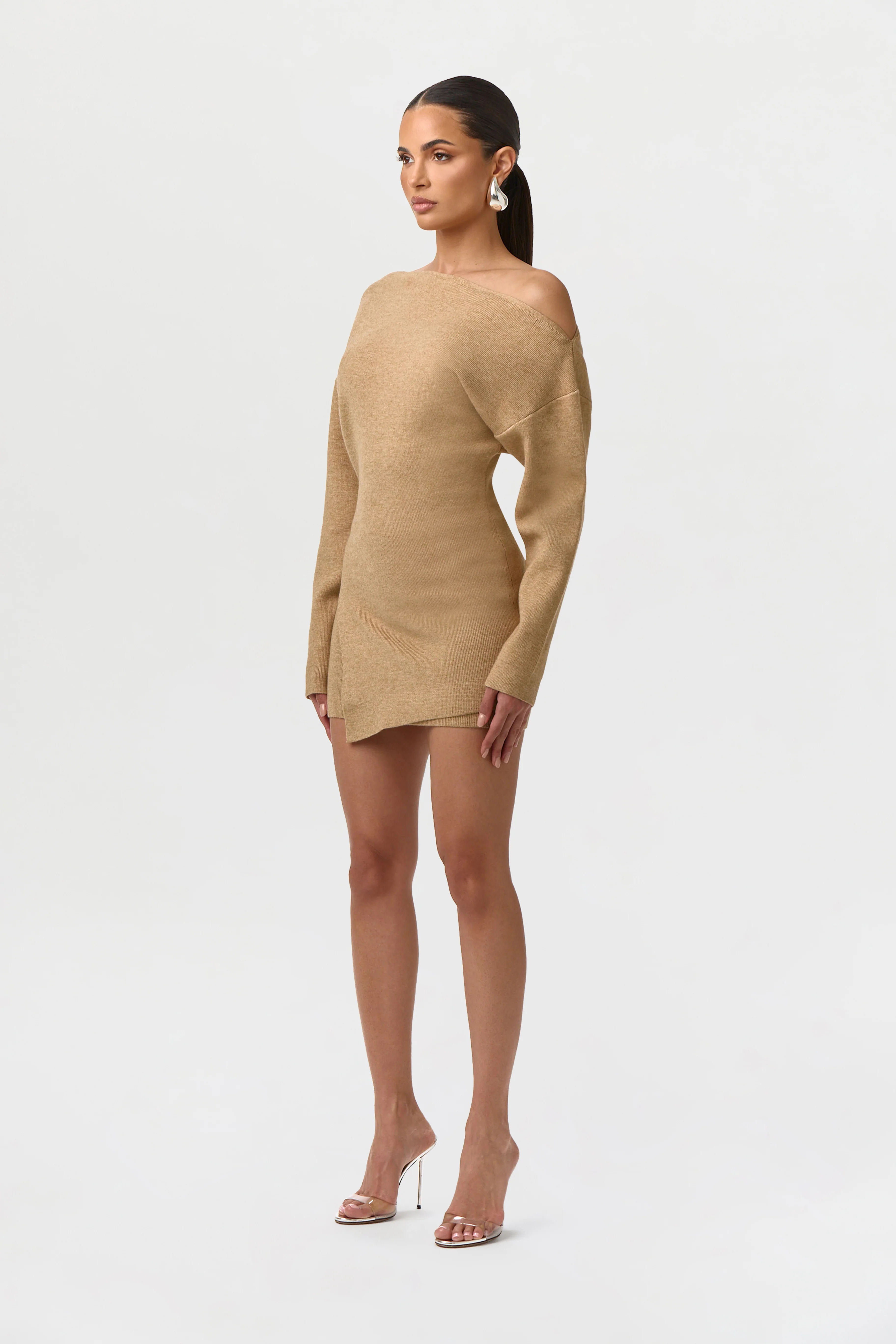 Knit High Waist Mini Skirt