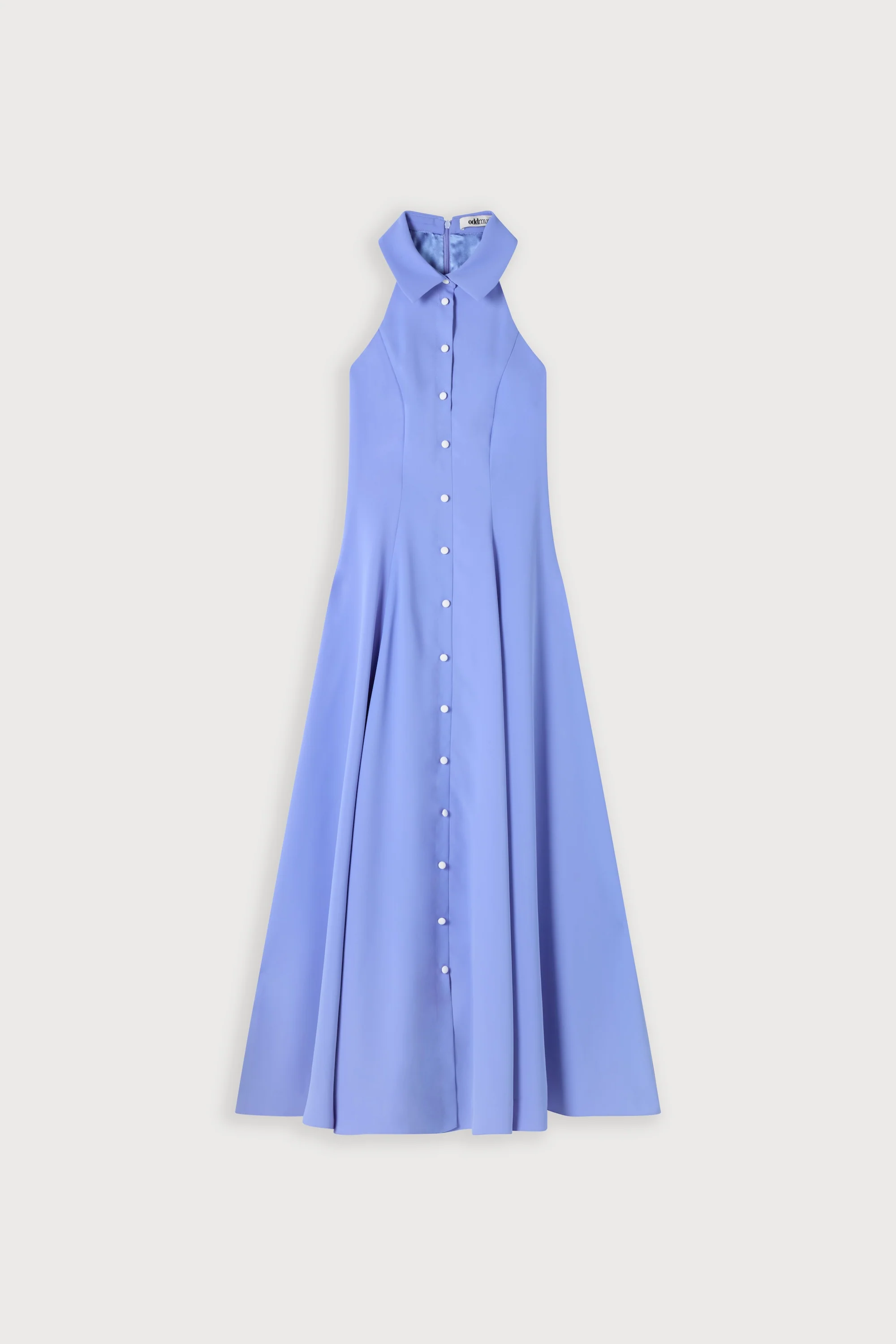 Flowy Collar Maxi Dress