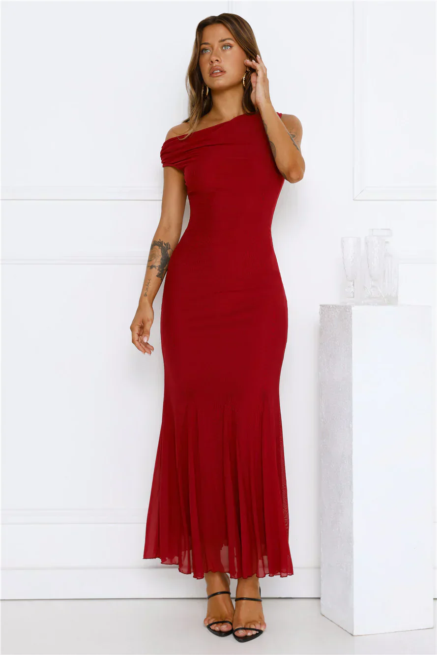 Moonlit Mischief Mesh Maxi Dress