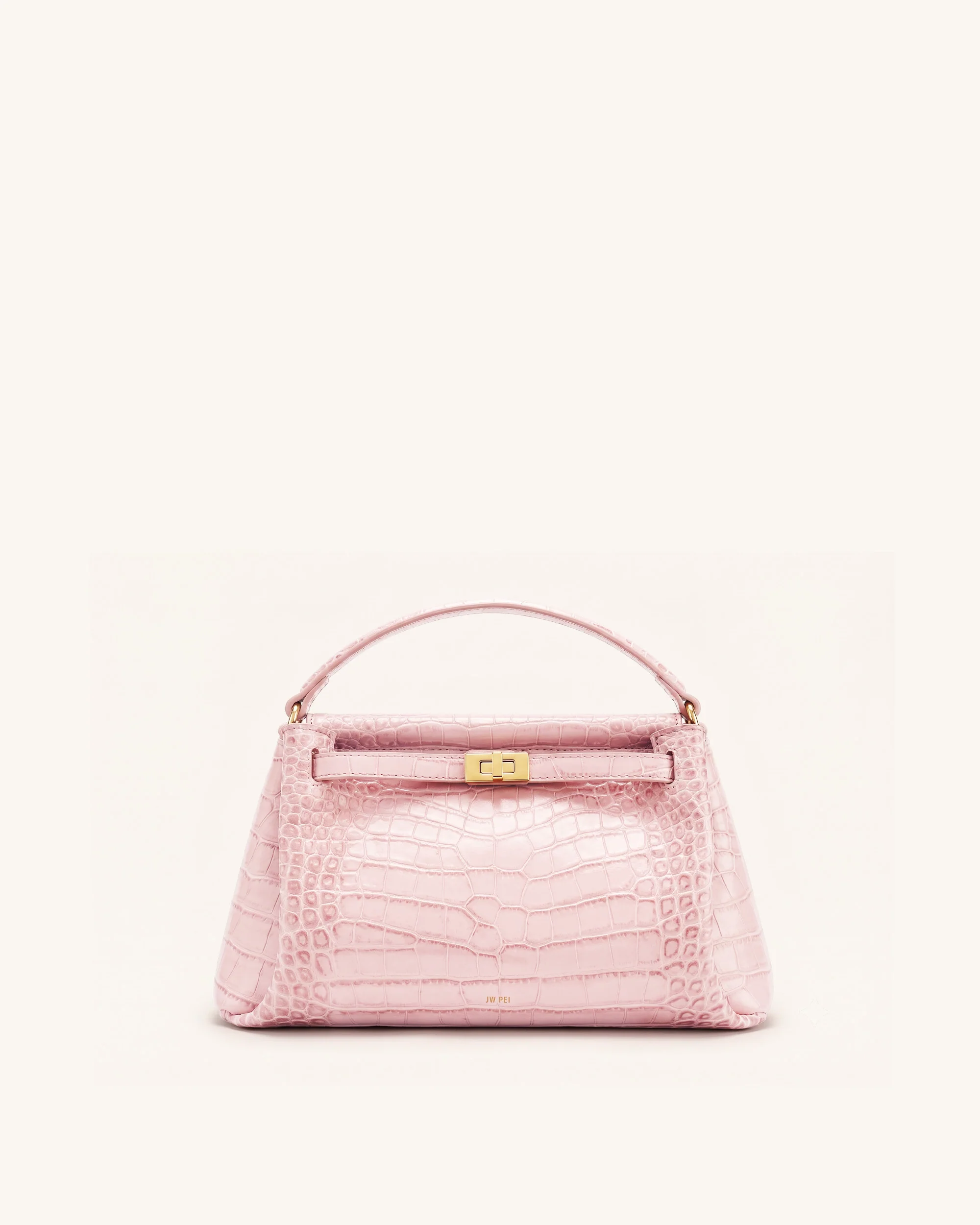 Carmen Top Handle Bag - Pink Croc