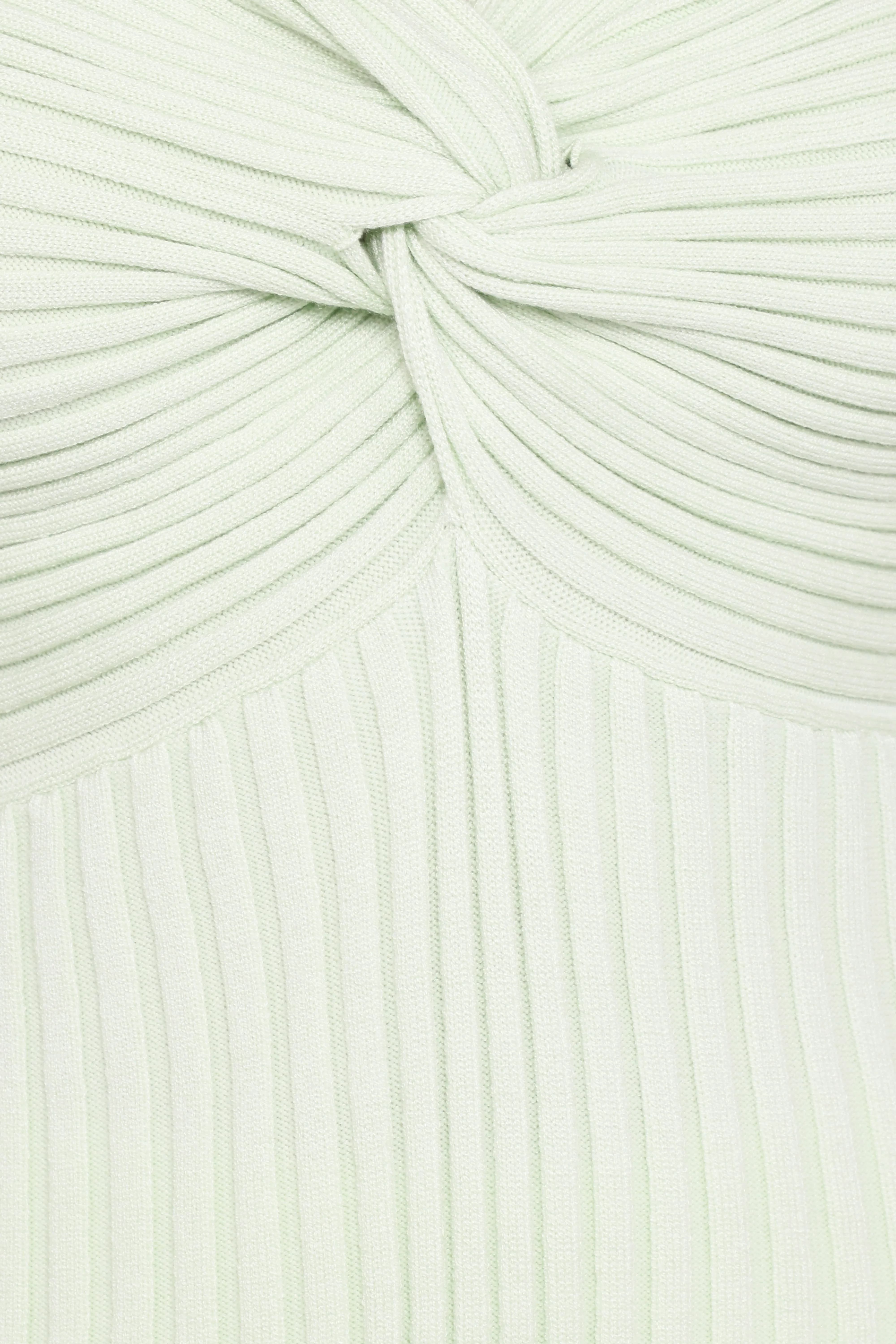 Demi Twist Detail Knit Top - Sage