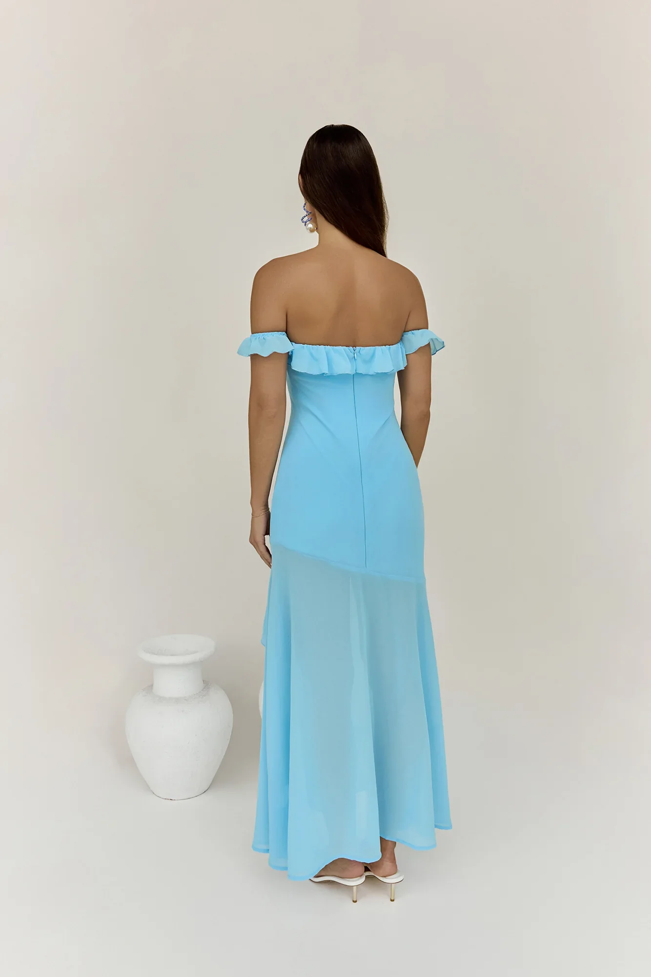 Chasing Waves Maxi Dress Blue
