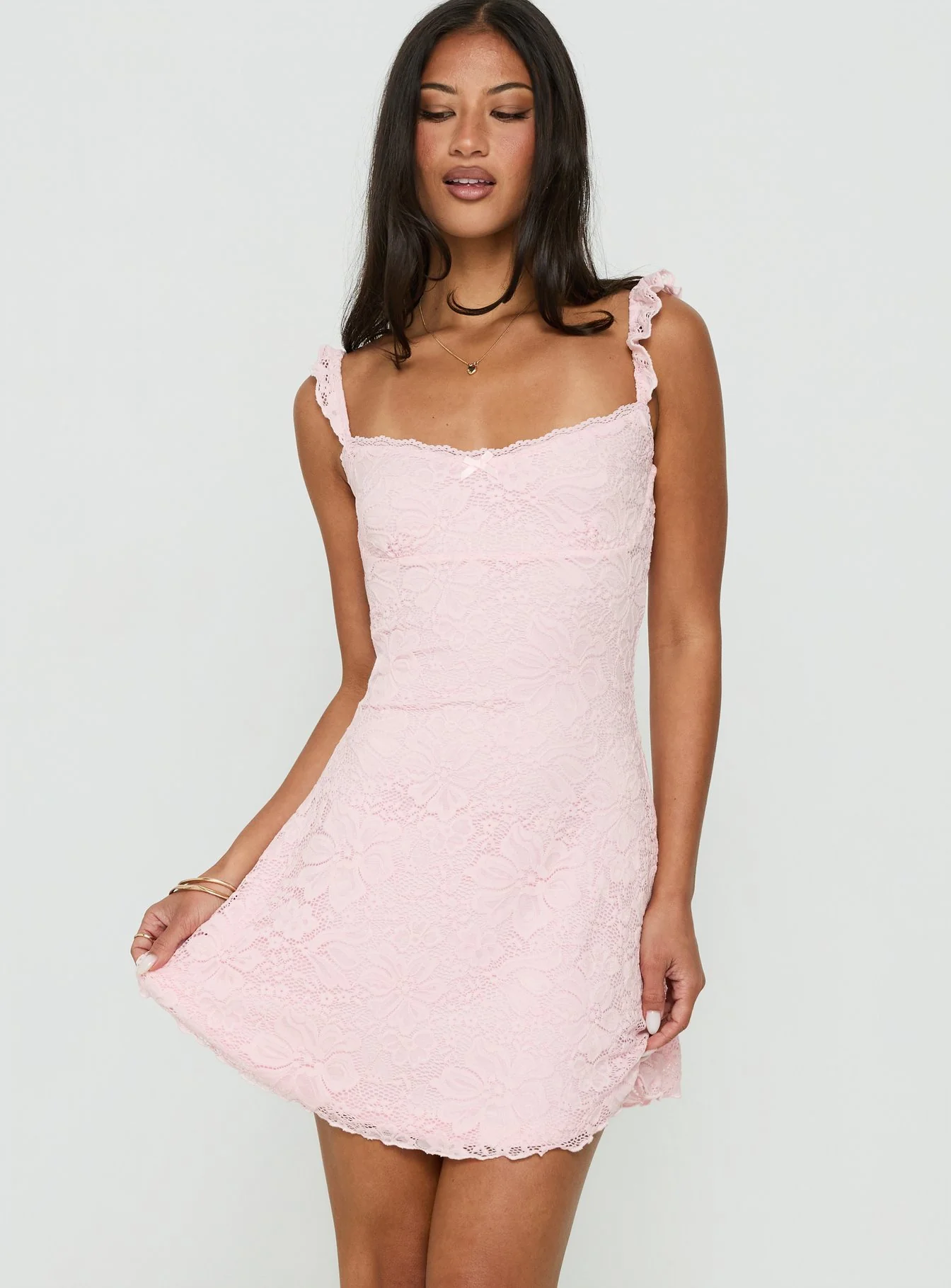 Beacall Mini Dress Light Pink