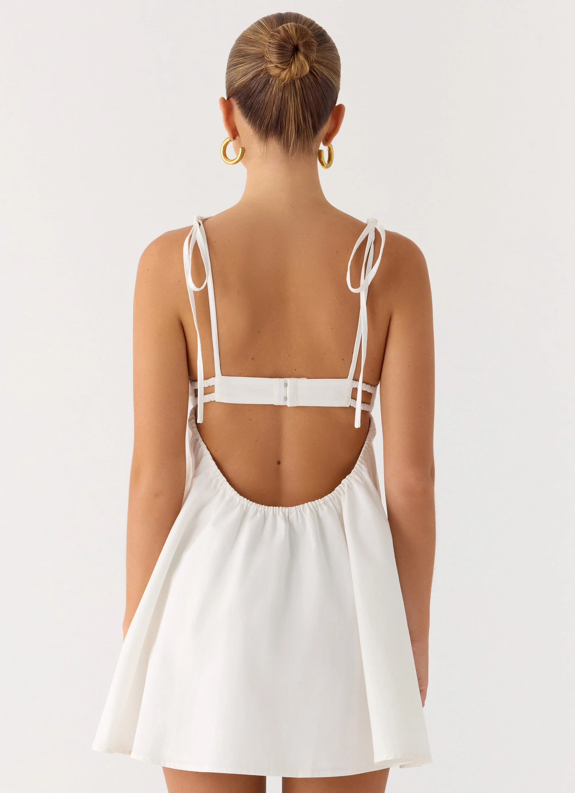 Take Me High Mini Dress - White