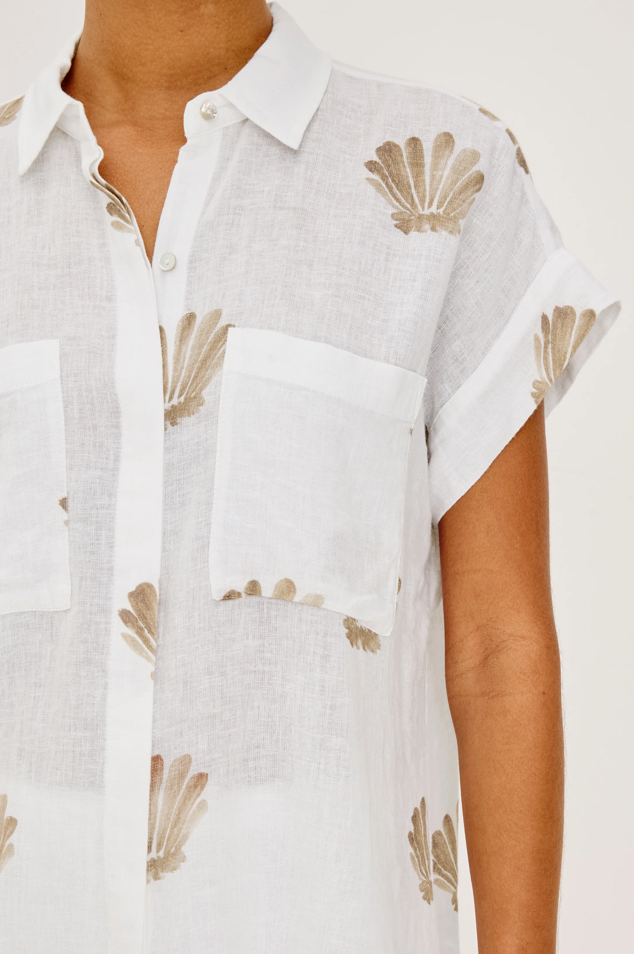Cito Shirt - Taupe Seashells
