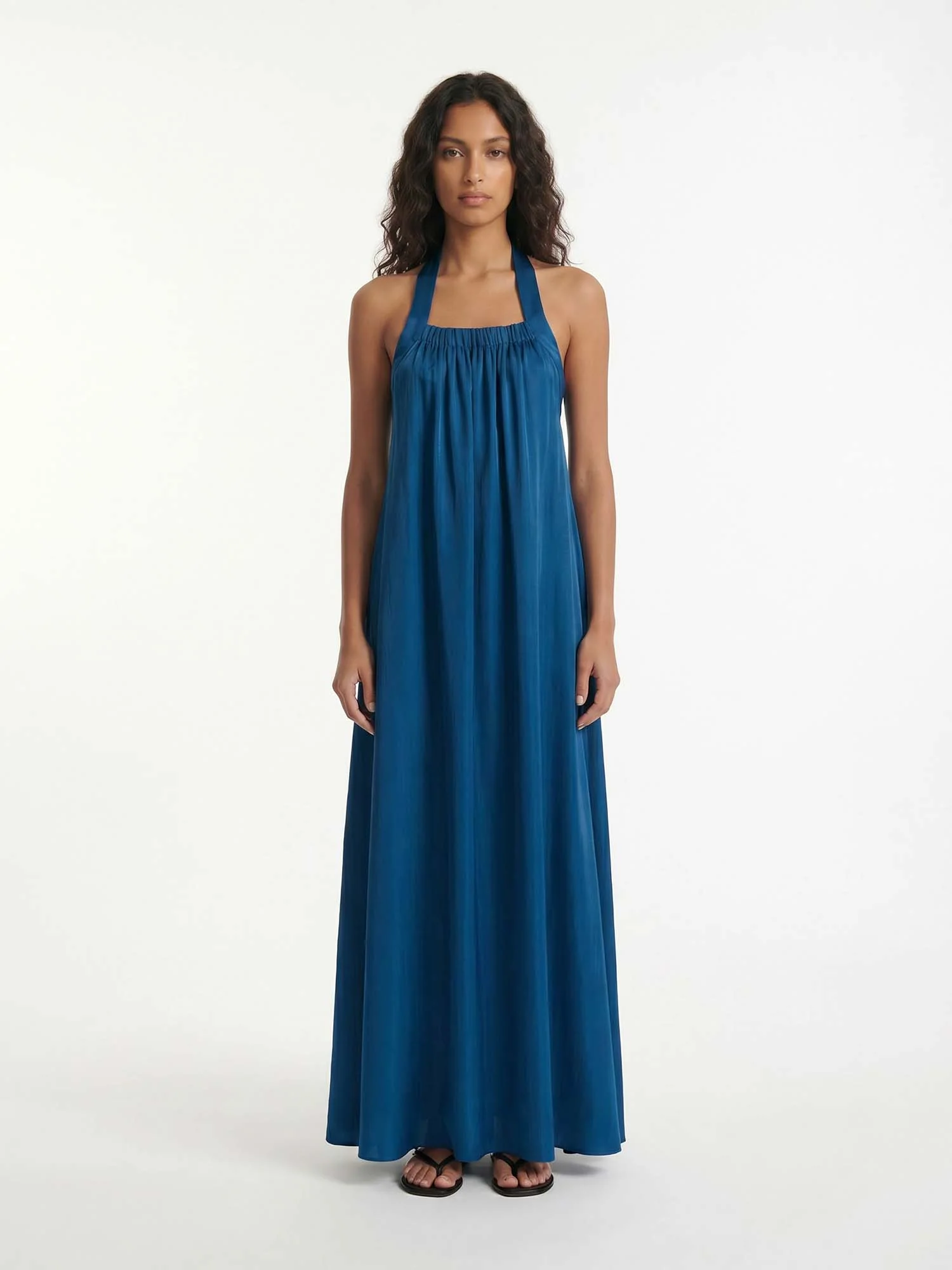 Sapphire Drift Maxi Dress