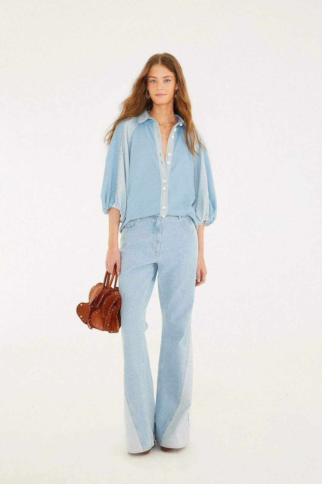 Denim Tree Light Colors Pants