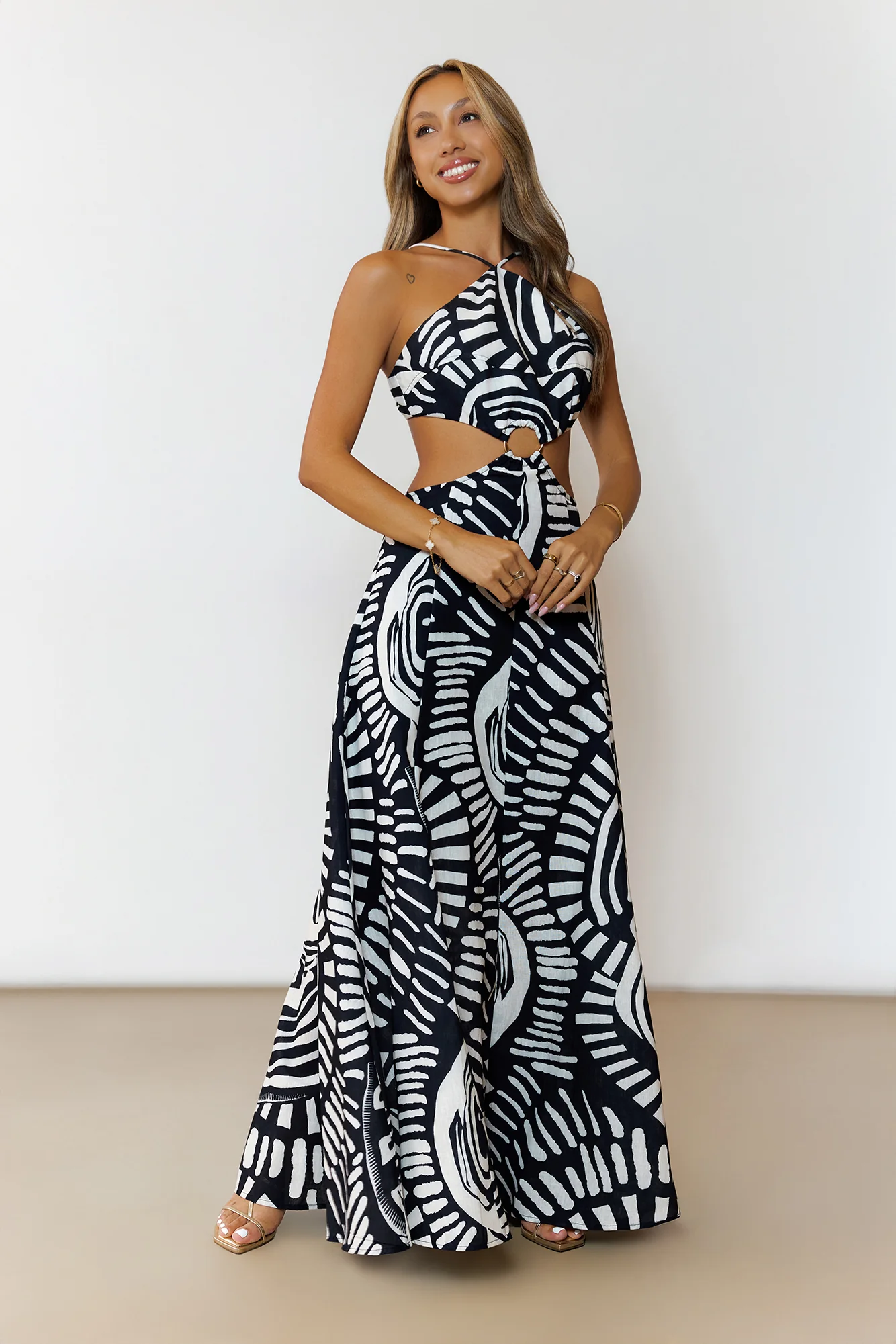 Sass After Sunset Maxi Dress Black