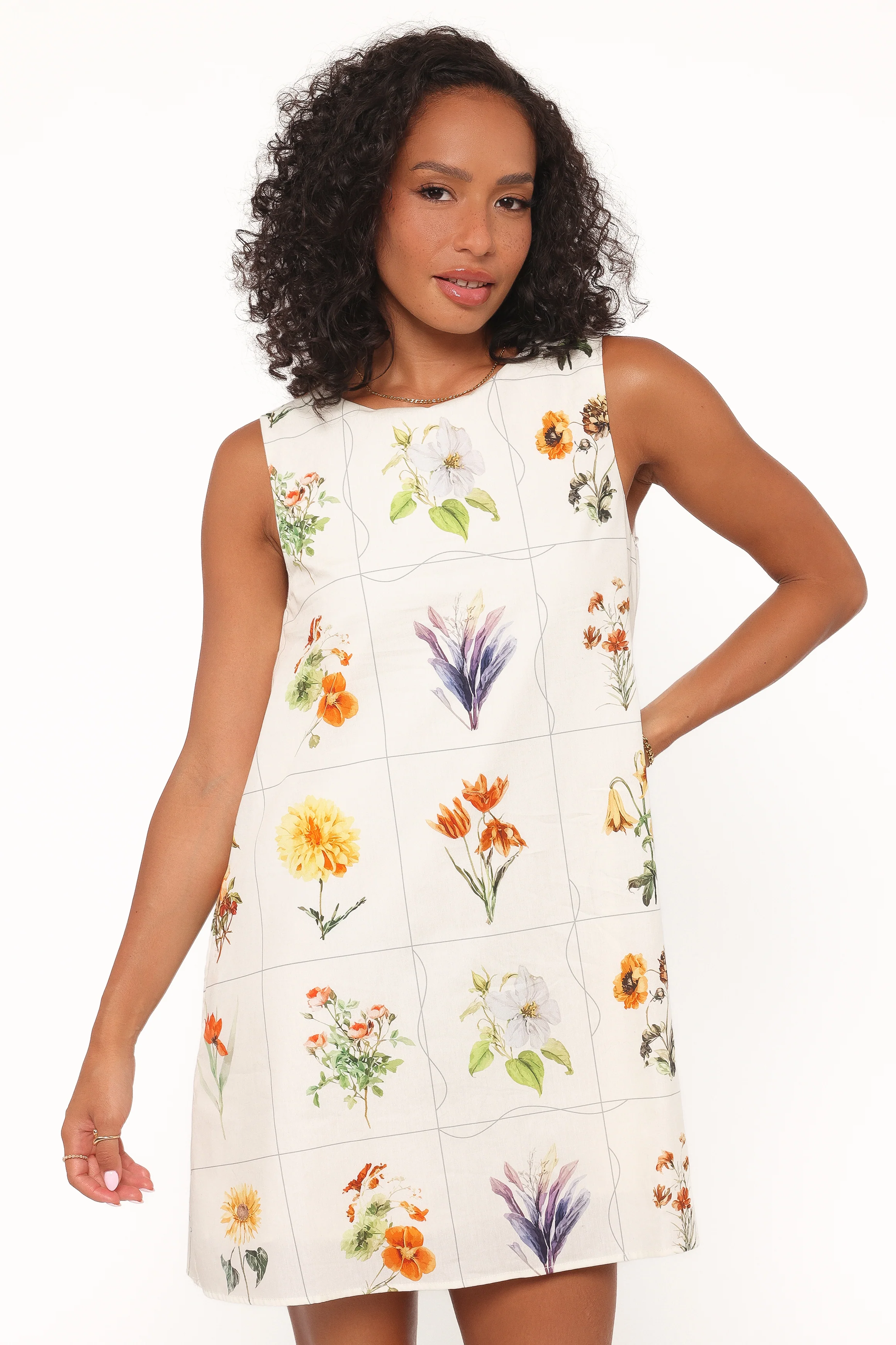 Elordi Mini Dress - Multi Flowers