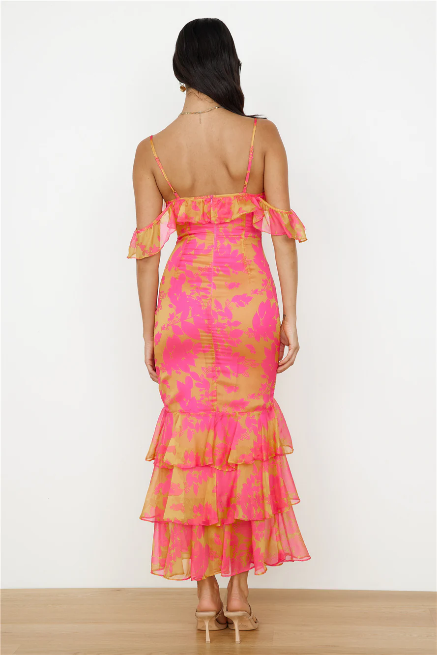 Party On Maxi Dress Pink