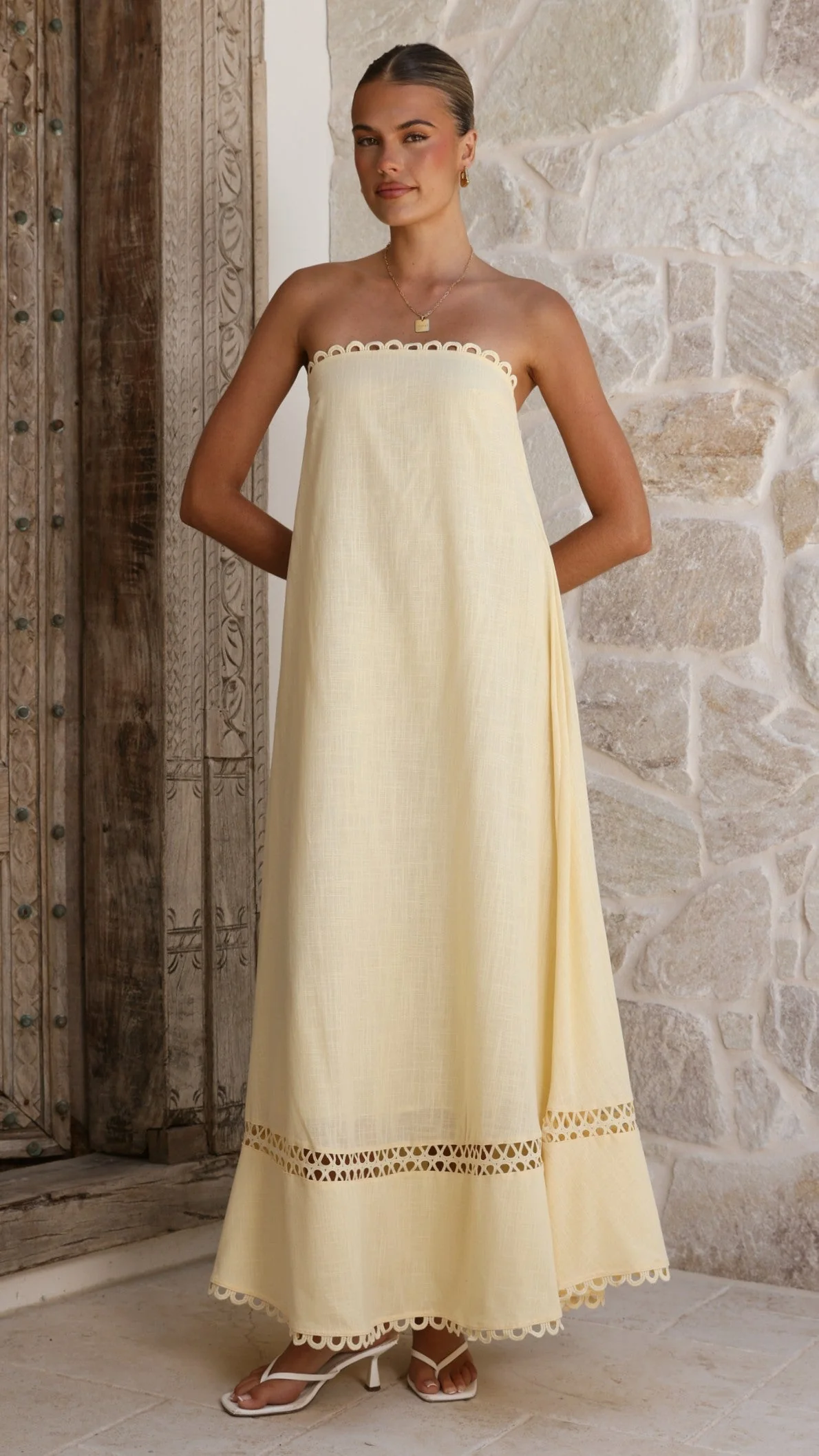 Sandra Maxi Dress - Yellow