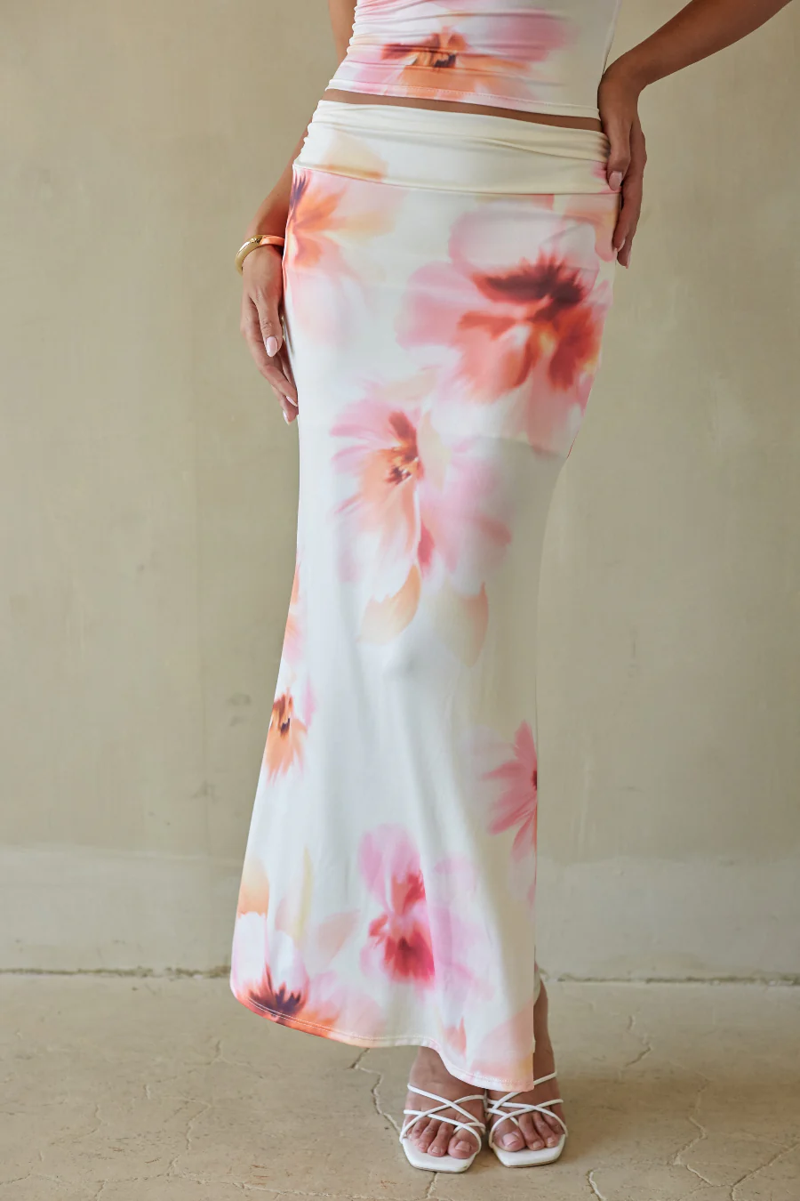 Anahi Floral Maxi Skirt - luluinthesky