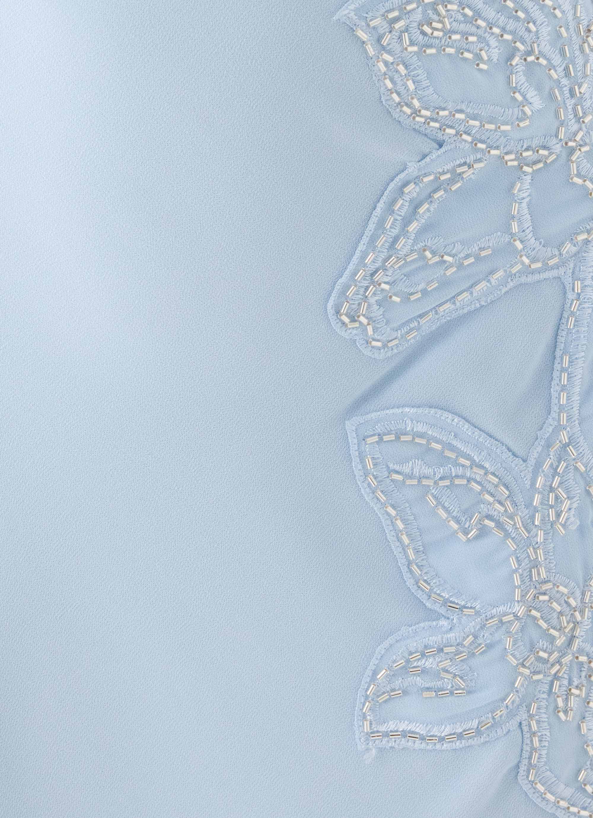 Valeska Beaded Midi Dress - Blue - luluinthesky